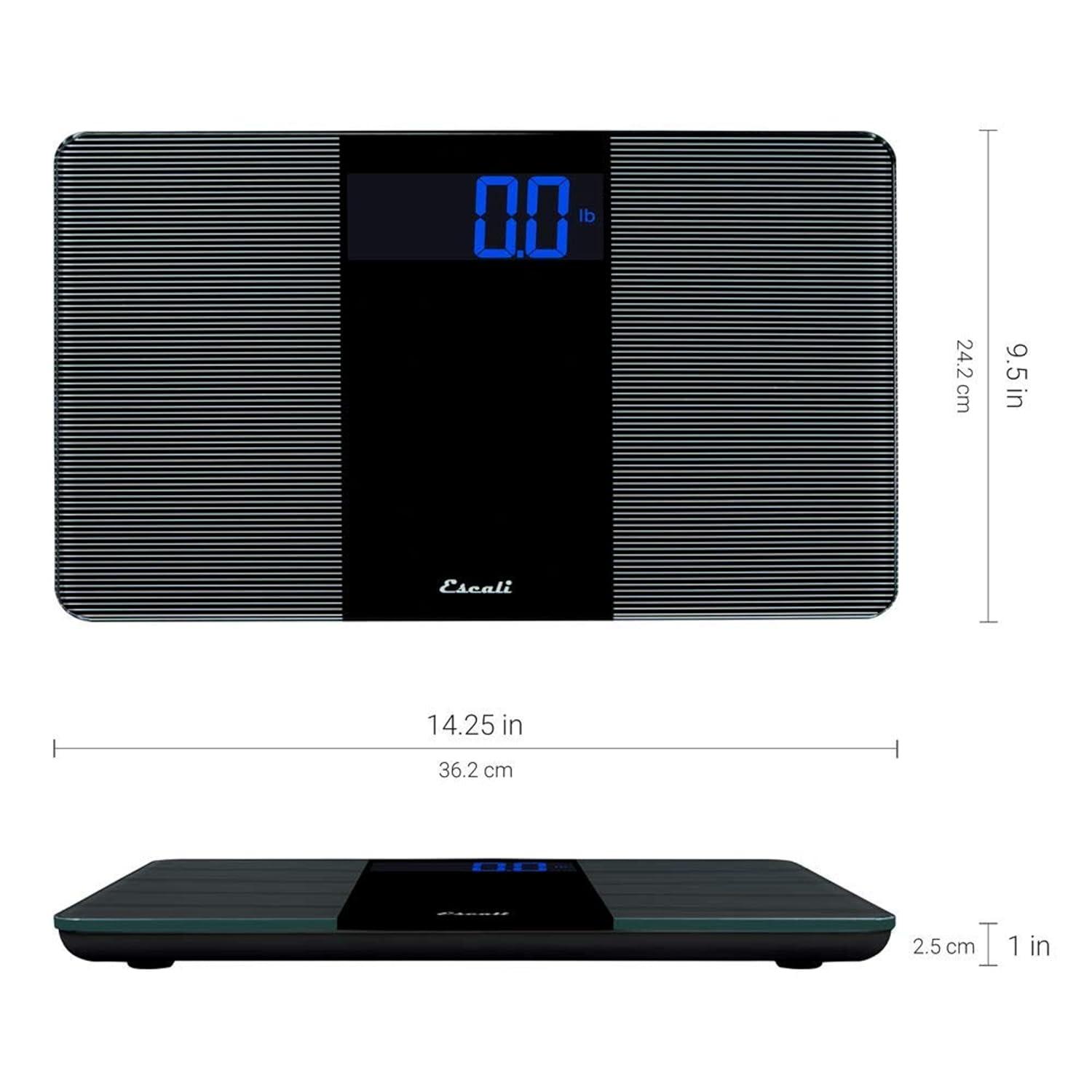 Escali Digital Glass Bathroom Scale