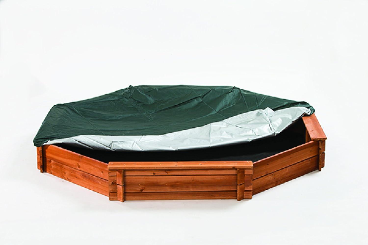 Creative Cedar Designs Creative Cedar Designs 75" x 72" x 9" Solid Wood Octagon Sandbox with Cover