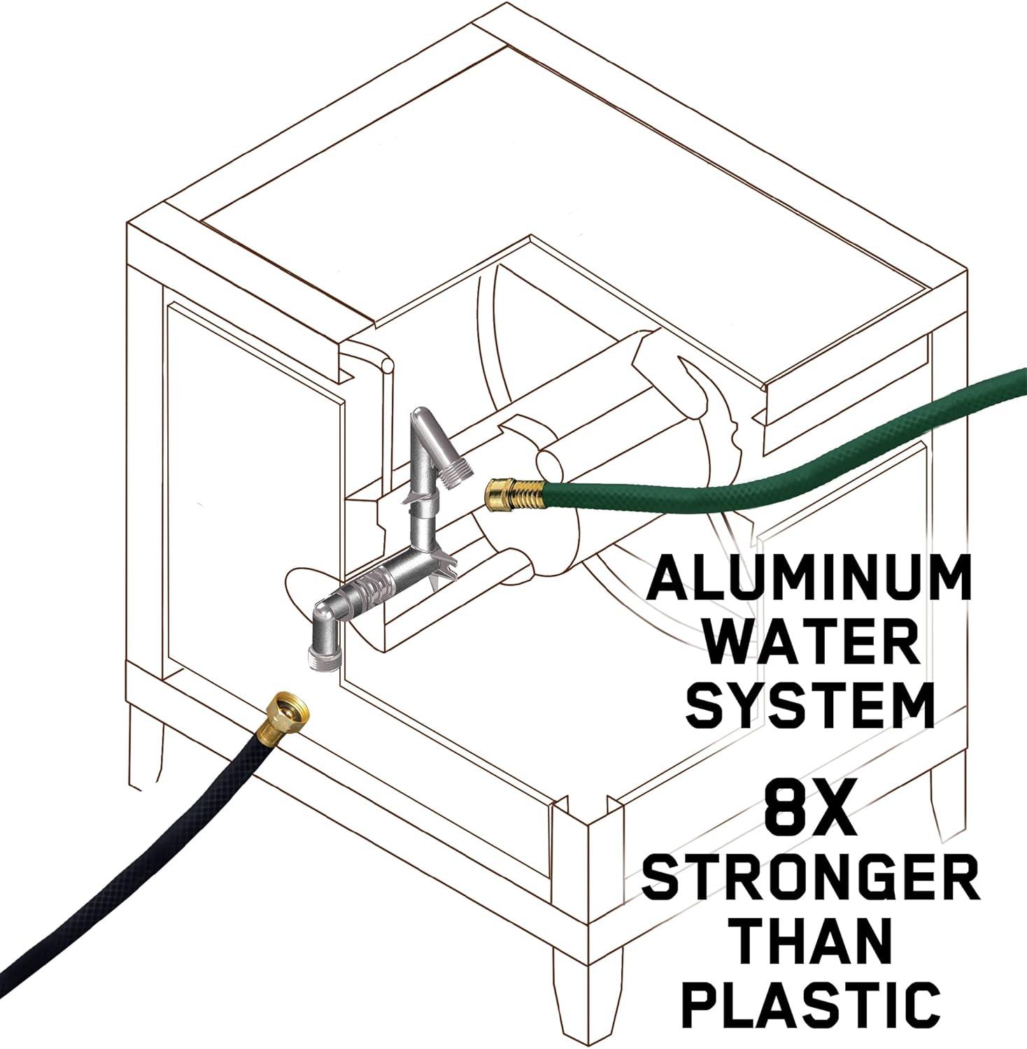 Metal Hose Reel Cabinet with Auto-Track Rewind