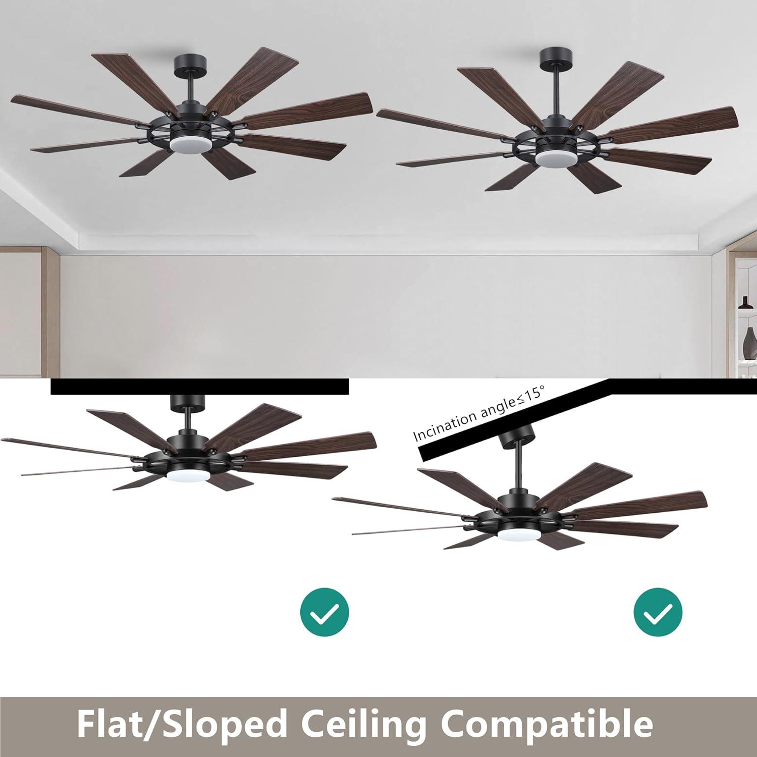 Antoinesha Ceiling Fan with LED Lights