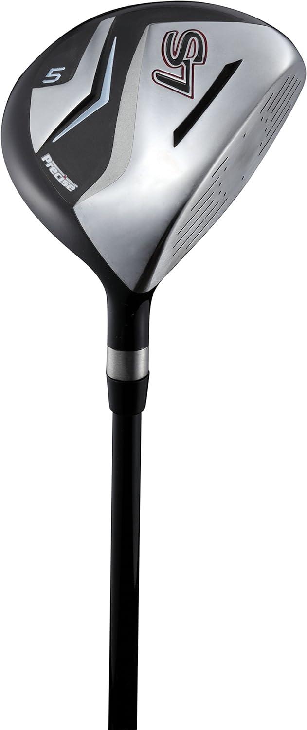 Precise S7 Men's Complete 18 Piece Right Handed Golf Clubs Package Set w/ Titanium Driver, Red Model, Tall Size