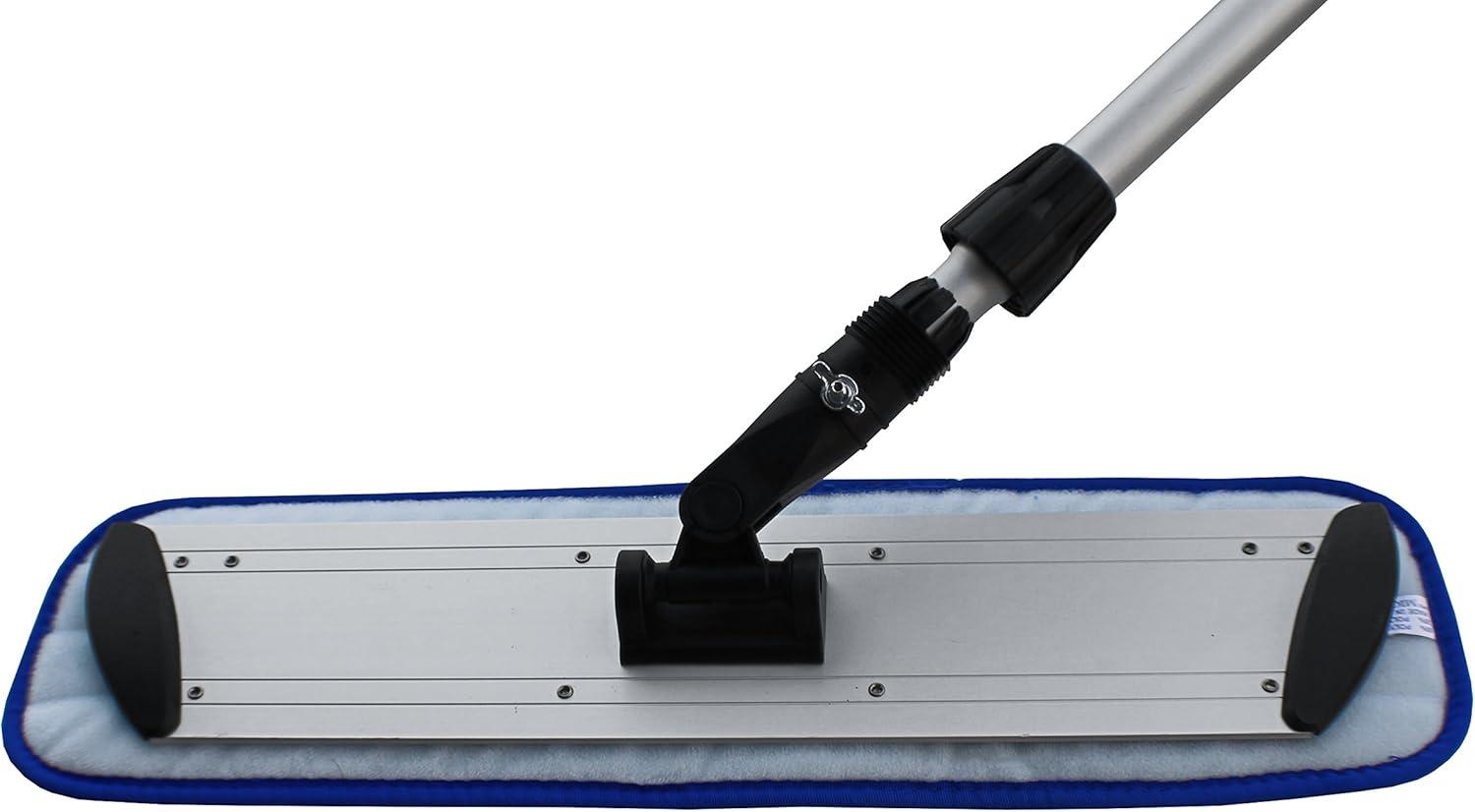 Microfiber Mop Kit 36" - Microfiber Mop Pads, Flat Frame & Telescopic Handle