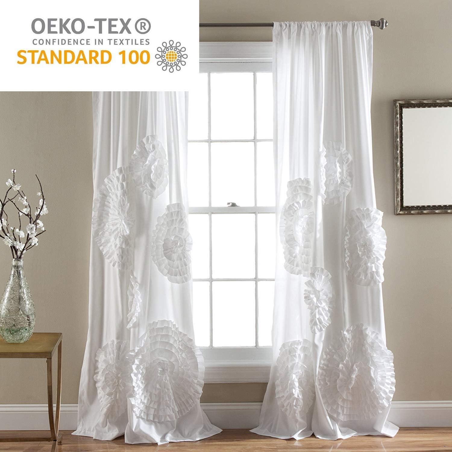 Synthetic Semi Sheer Single Curtain Panel Panel