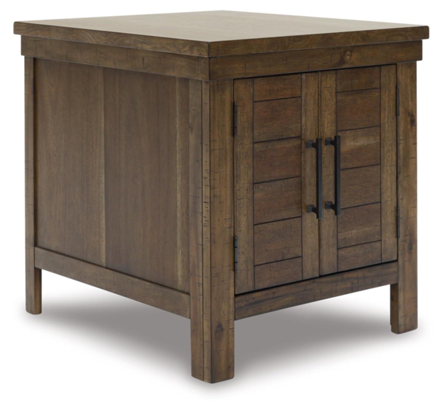Signature Design by Ashley Casual Moriville End Table, Grayish Brown