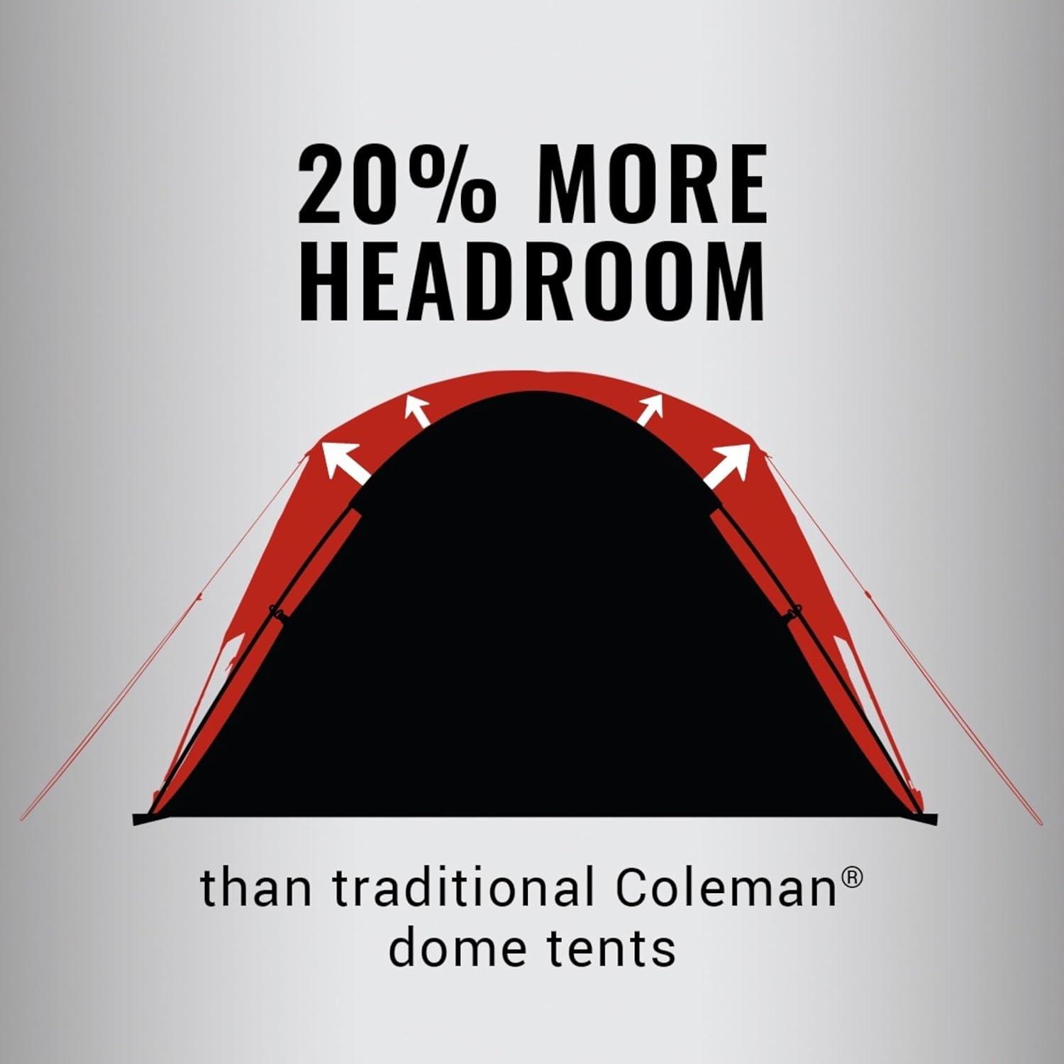 Coleman 8' Skydome 4 Person Family Tent - Blue Nights