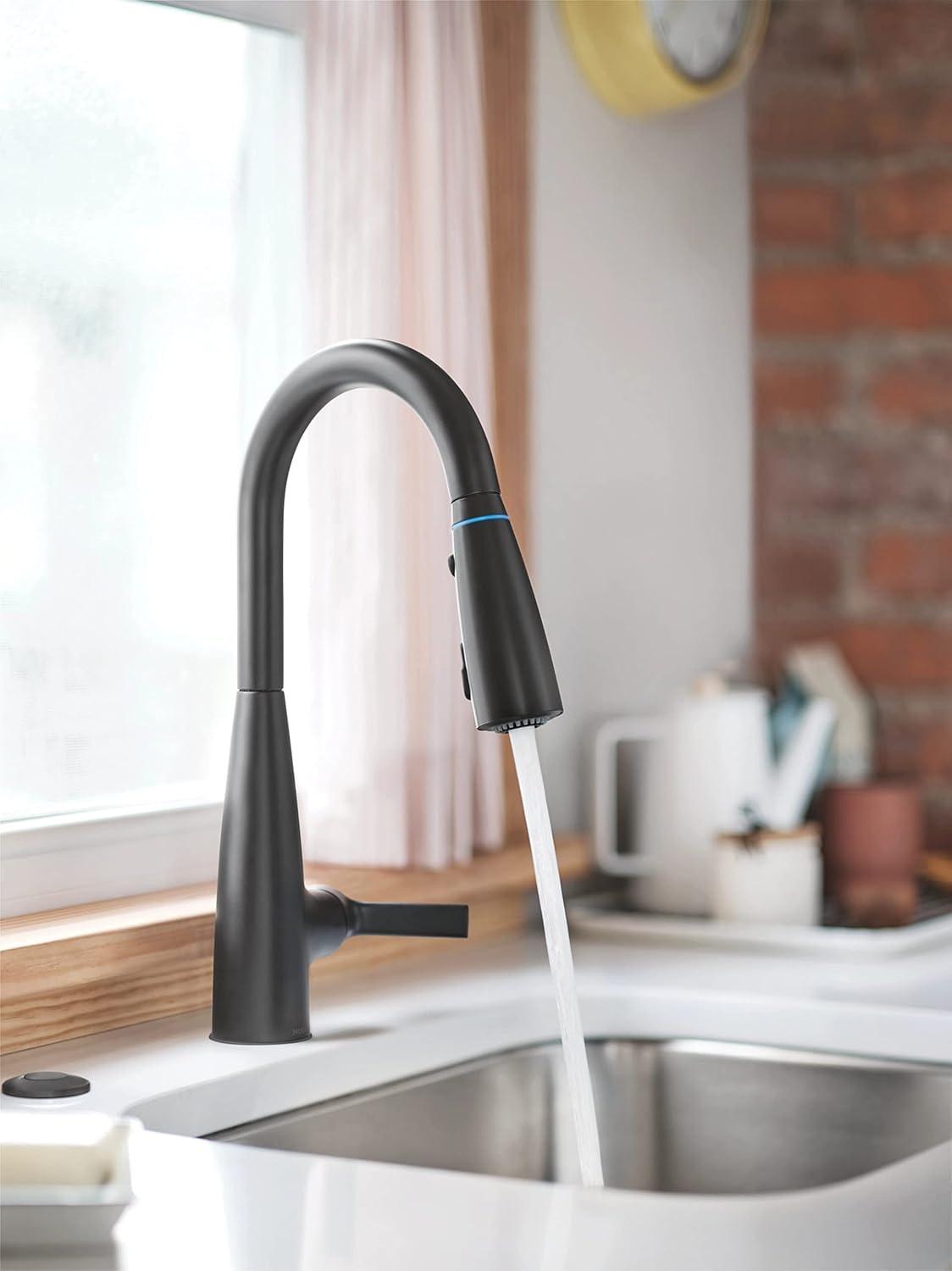 Haelyn Single-Handle Pull-Down Sprayer Kitchen Faucet with ColorCue Temperature Indicator