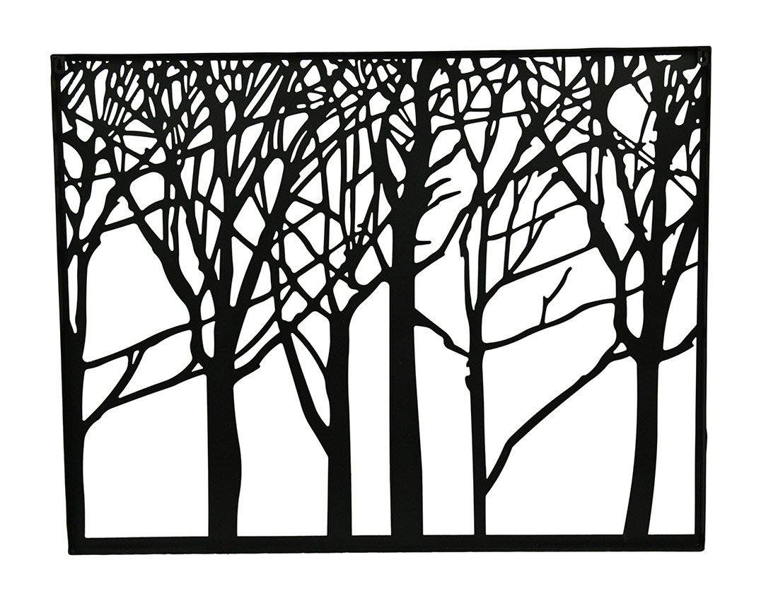 DecMode Black Metal Tree Wall Decor