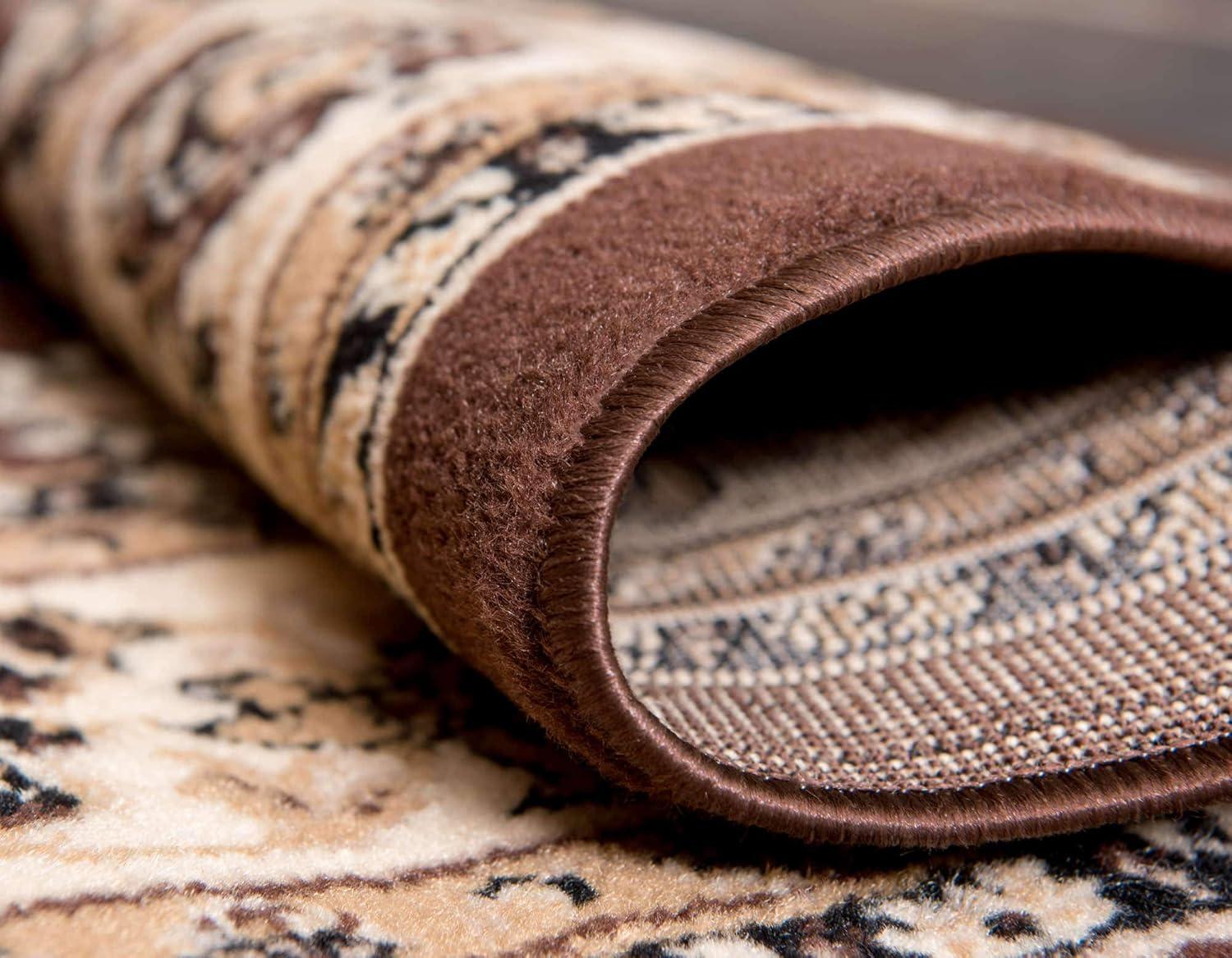 Unique Loom 5' 1 x 8' 0 Sialk Hill Washington Brown Area Rug