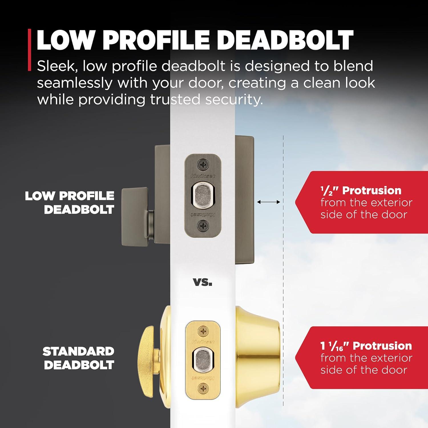 Midtown Interior Knob With Deadbolt Reversible Entry Set