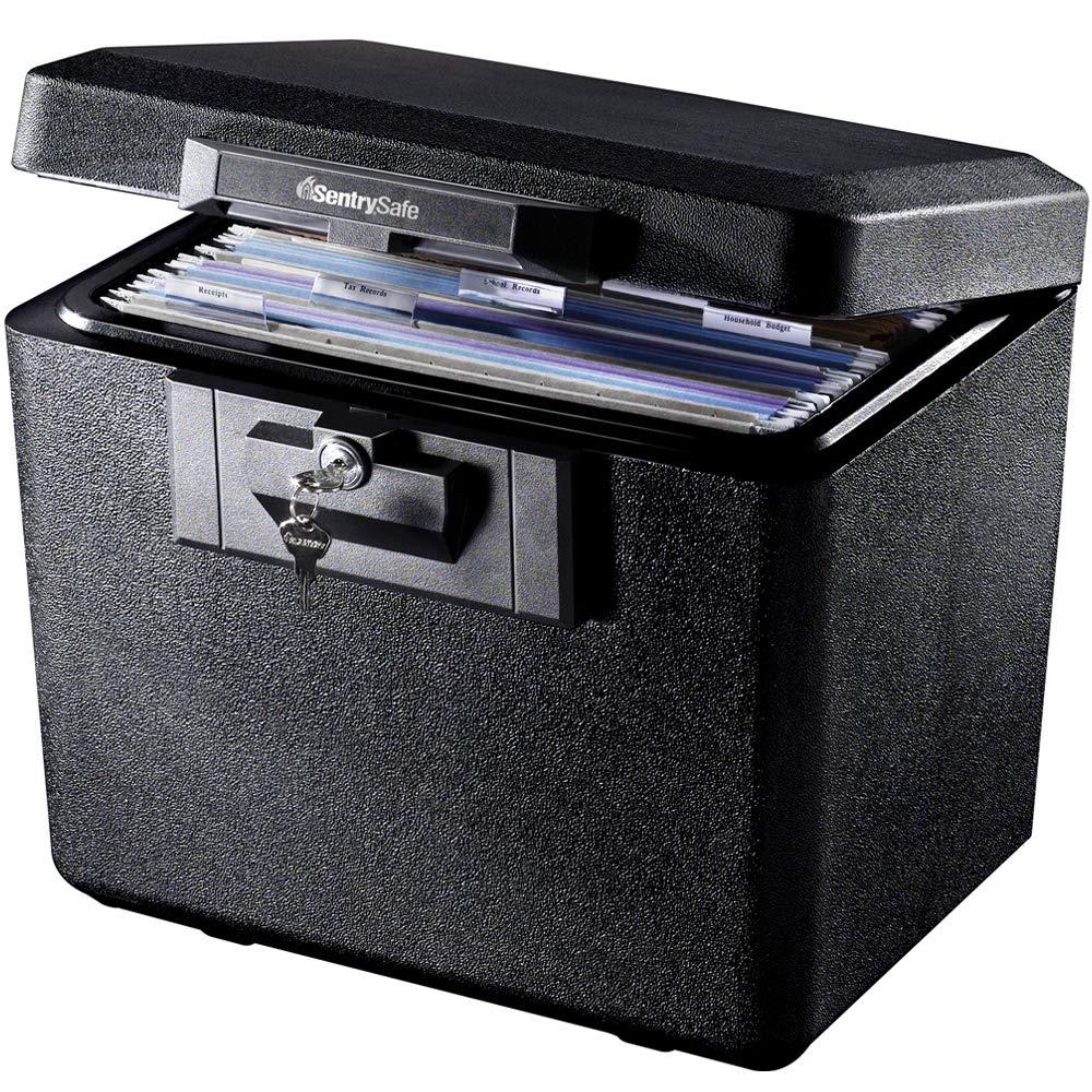 BEACHWATER POOL & SPA, LLC Fireproof Document Box With Key Lock, Safe Secures Files And Documents For Home Or Office