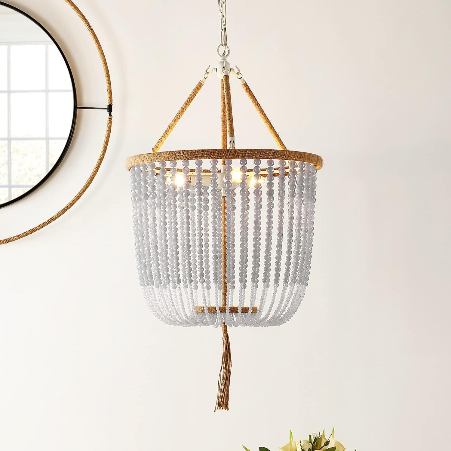 Angie Beads Pendant Lamp - LIT4476 - Blue - Safavieh