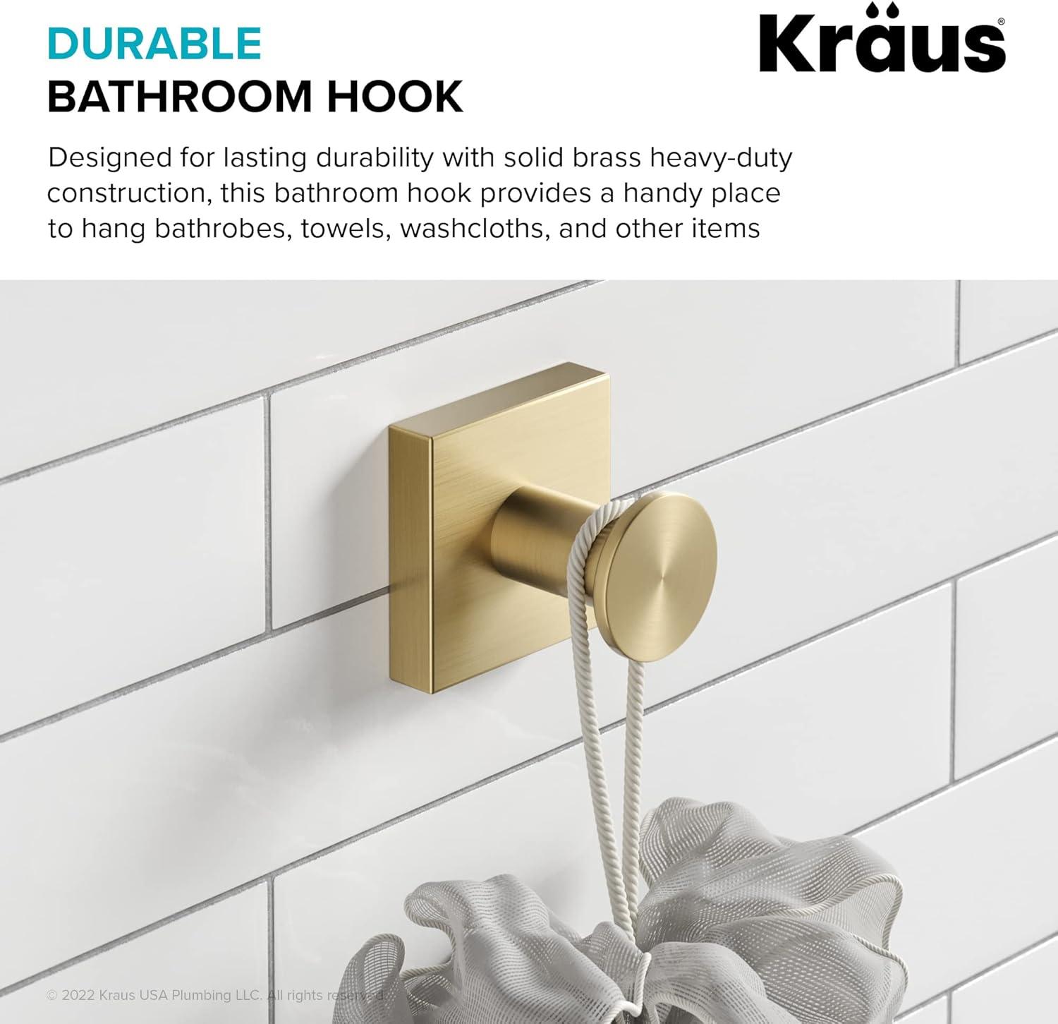 Kraus KEA-17701BG Ventus Wall Mounted Towel Hook