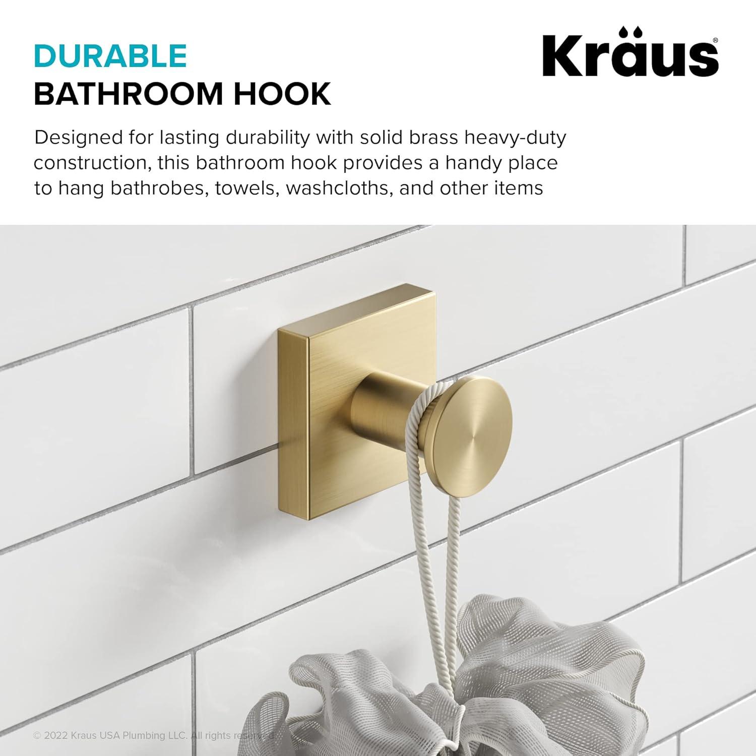 Kraus KEA-17701BG Ventus Wall Mounted Towel Hook