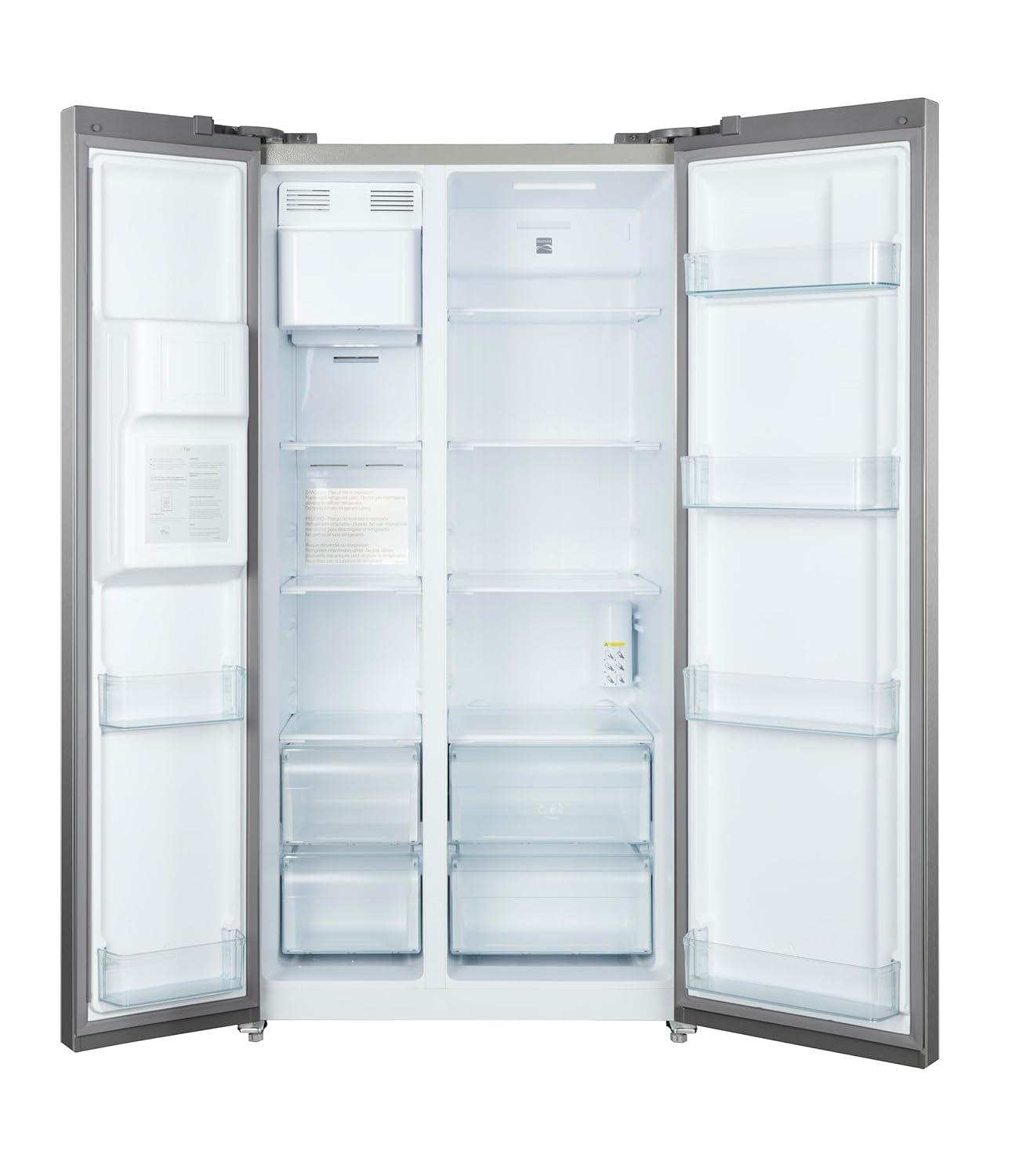 Kenmore 20 Cu. ft. 36-inch Depth Side-by-Side ENERGY STAR® Refrigerator/Freezer, Stainless Steel