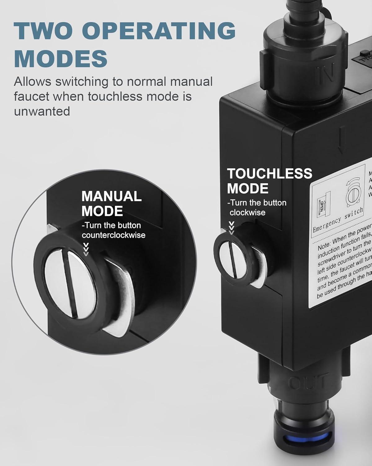 ARCORA ARCORA Stainless Steel  Single Handle Pull-Down Sprayer Kitchen Faucet Set with Touchless Sensor AR7100301RB-DC