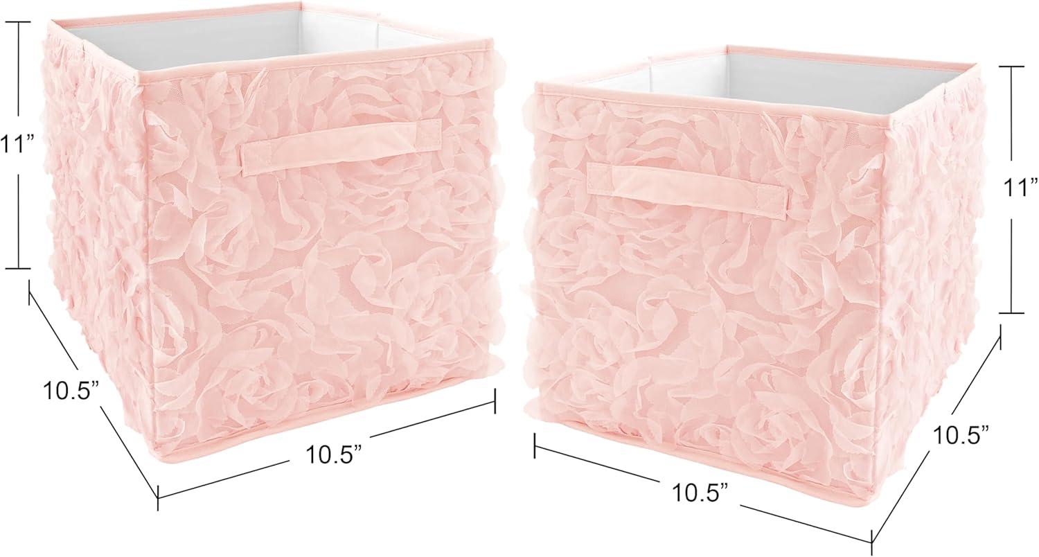 Sweet Jojo Designs Rose Lace Fabric Storage Bin & Reviews | Wayfair