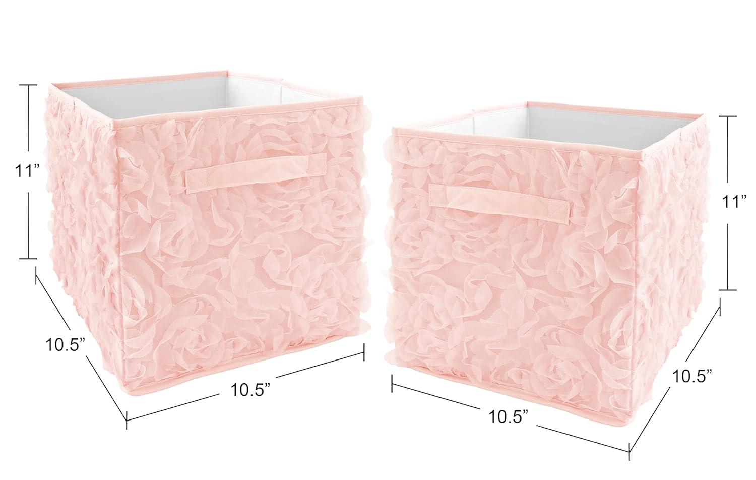 Sweet Jojo Designs Rose Lace Fabric Storage Bin & Reviews | Wayfair