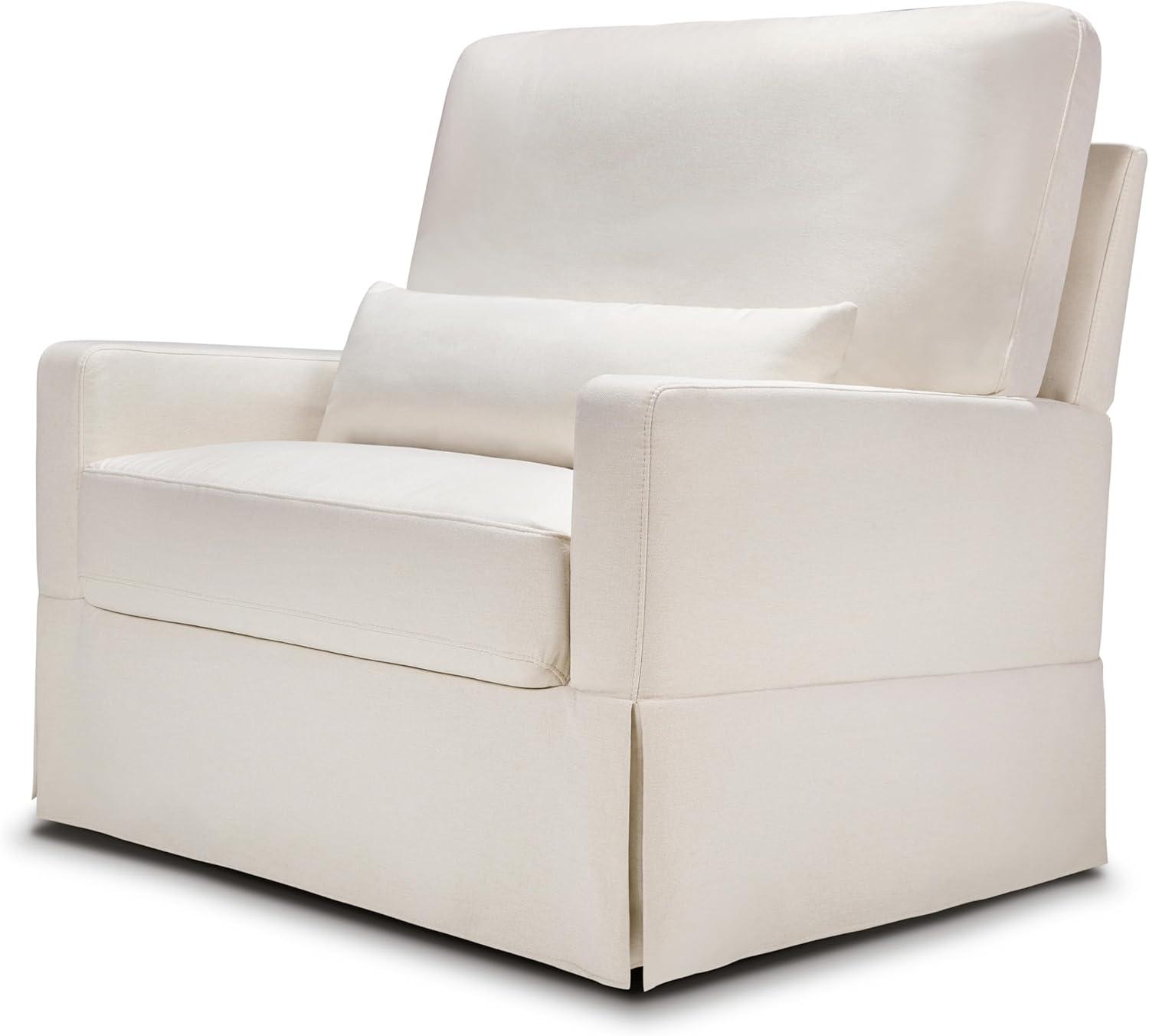 Crawford Pillowback Chair and a Half Upholstered Swivel Glider