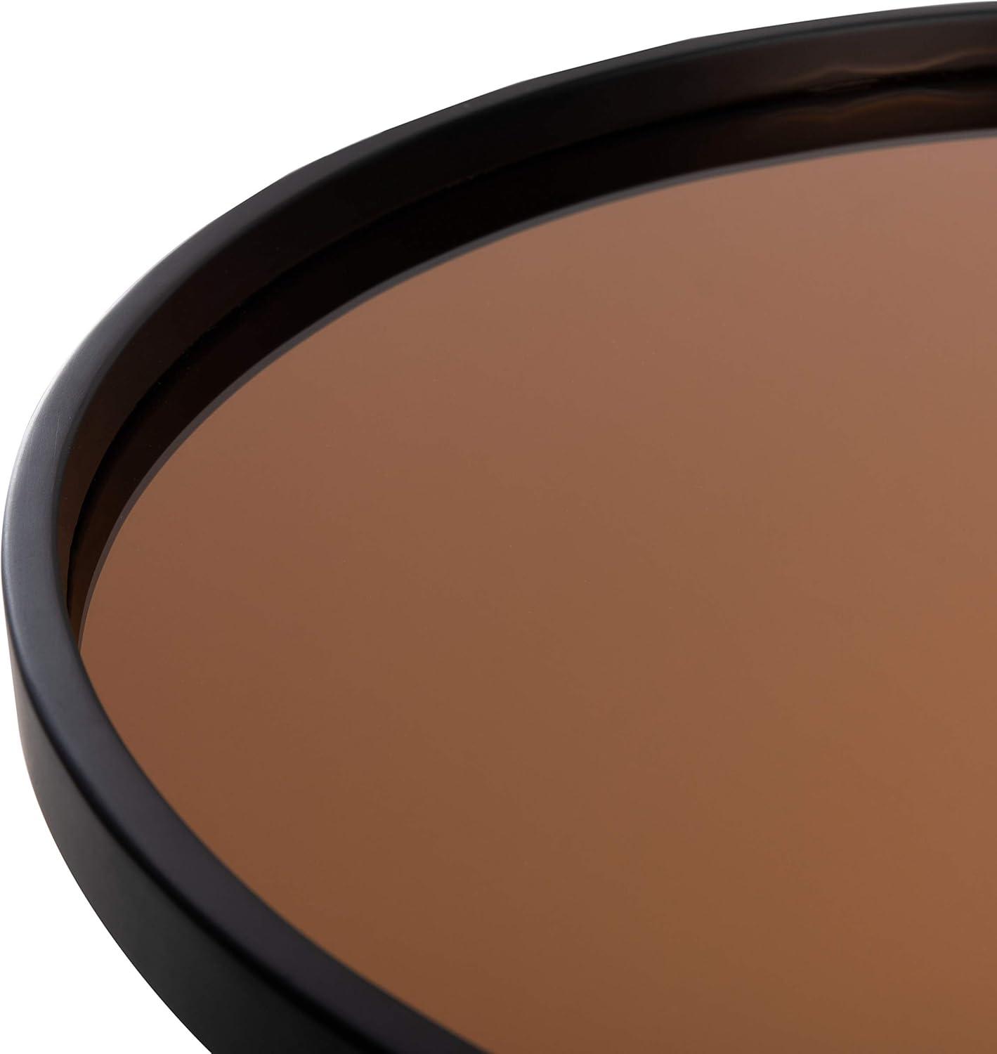 Ruby Medium Tray Accent Table - Rose Gold/Black - Safavieh.