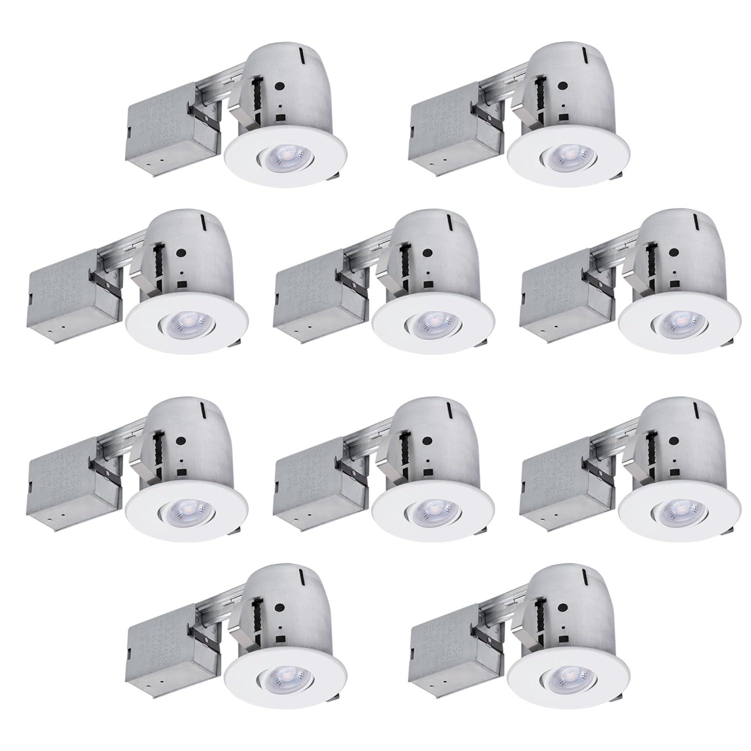 4'' Dimmable IC Rated Recessed Lighting Kit