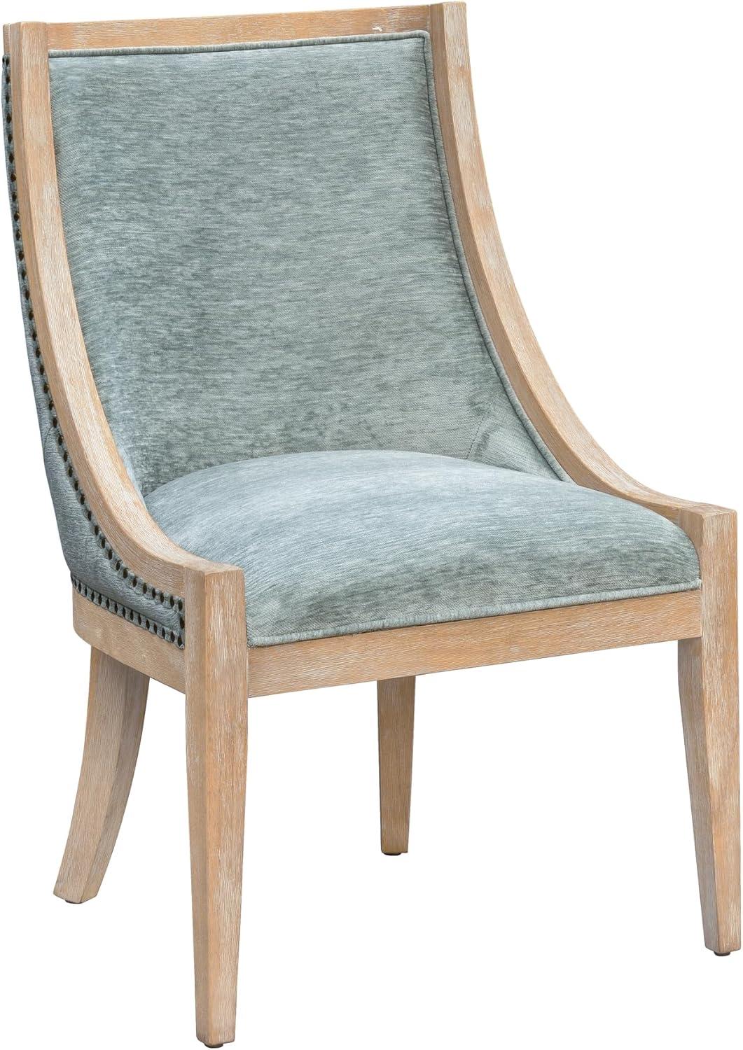 Martha Stewart Martha Stewart Elmcrest Farmhouse Dining Chair With Nailhead Trim & Sinuous Spring Support, Fully Assembled