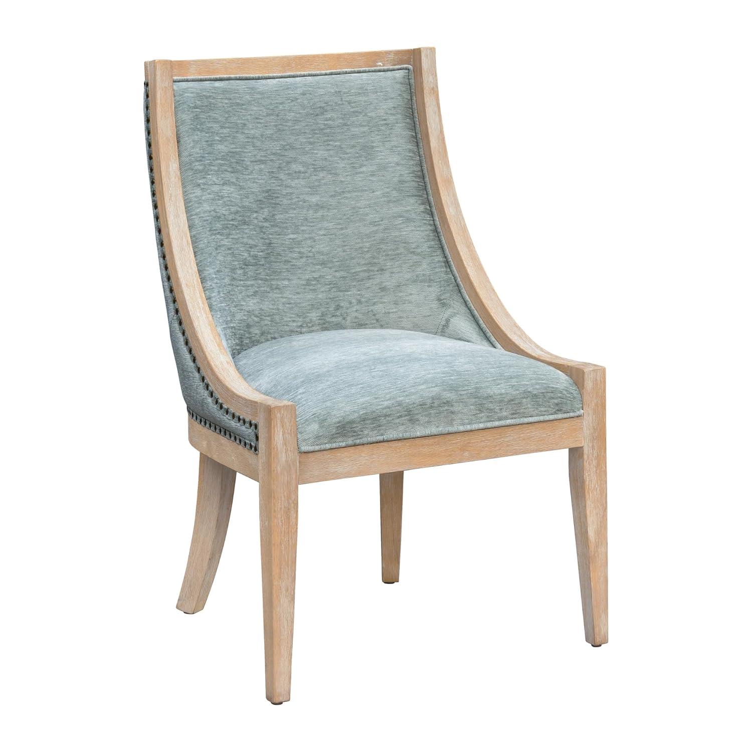 Martha Stewart Martha Stewart Elmcrest Farmhouse Dining Chair With Nailhead Trim & Sinuous Spring Support, Fully Assembled