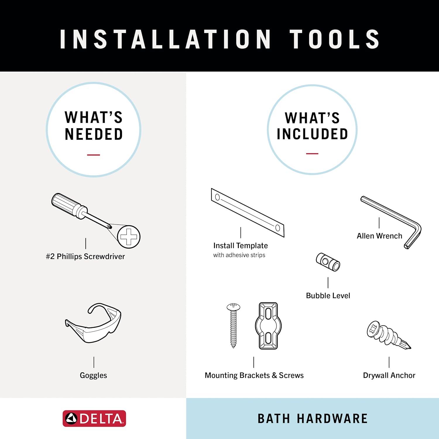 Delta Arvo Wall Mount Square Open Towel Ring Bath Hardware Accessory in Brushed Nickel ARV46-DN