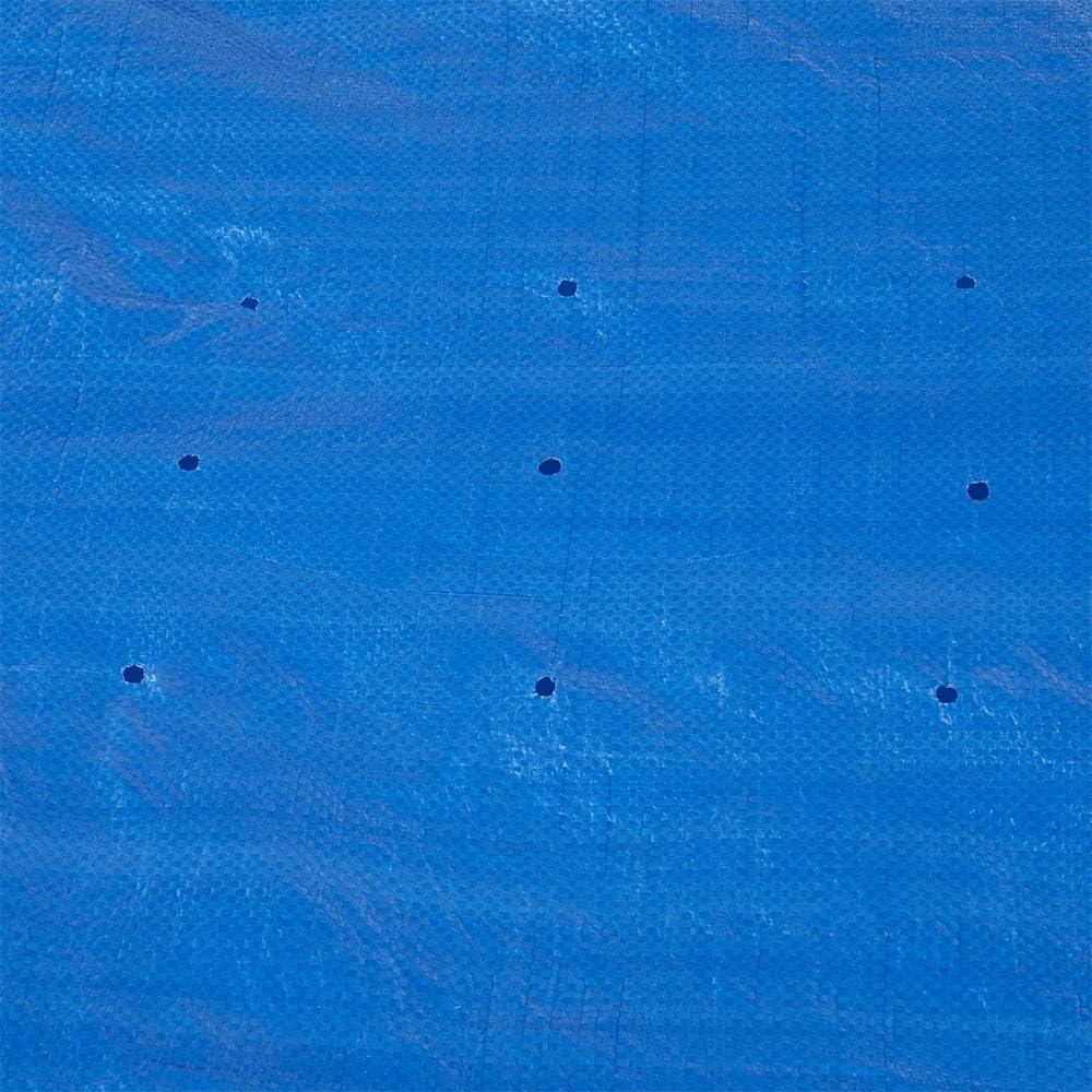Bestway Flowclear Fast Set 8' Round Pool Cover, PVC Protective Mat with Drain Holes for Above Ground Fast Set Swimming Pool Cover