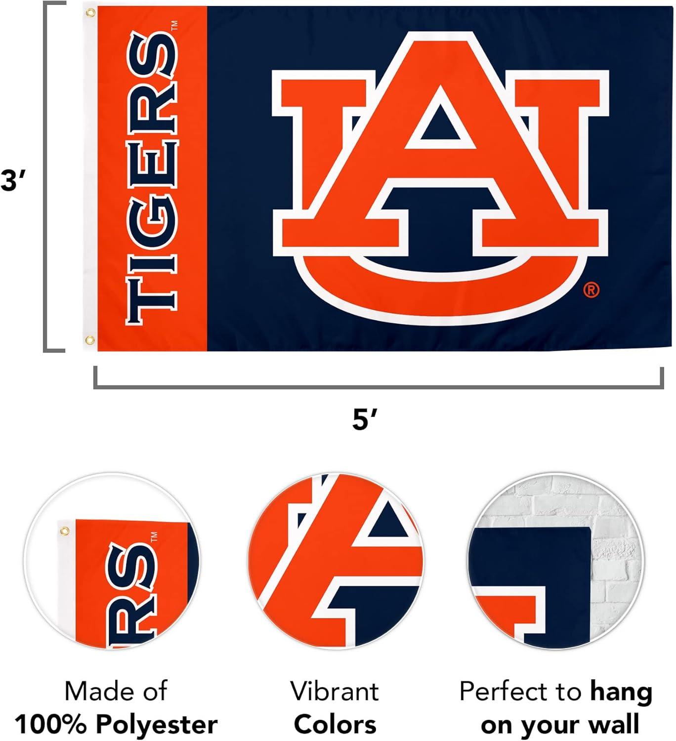 Auburn AU Univ.  Indoor / Outdoor 3x5 Banner Flag