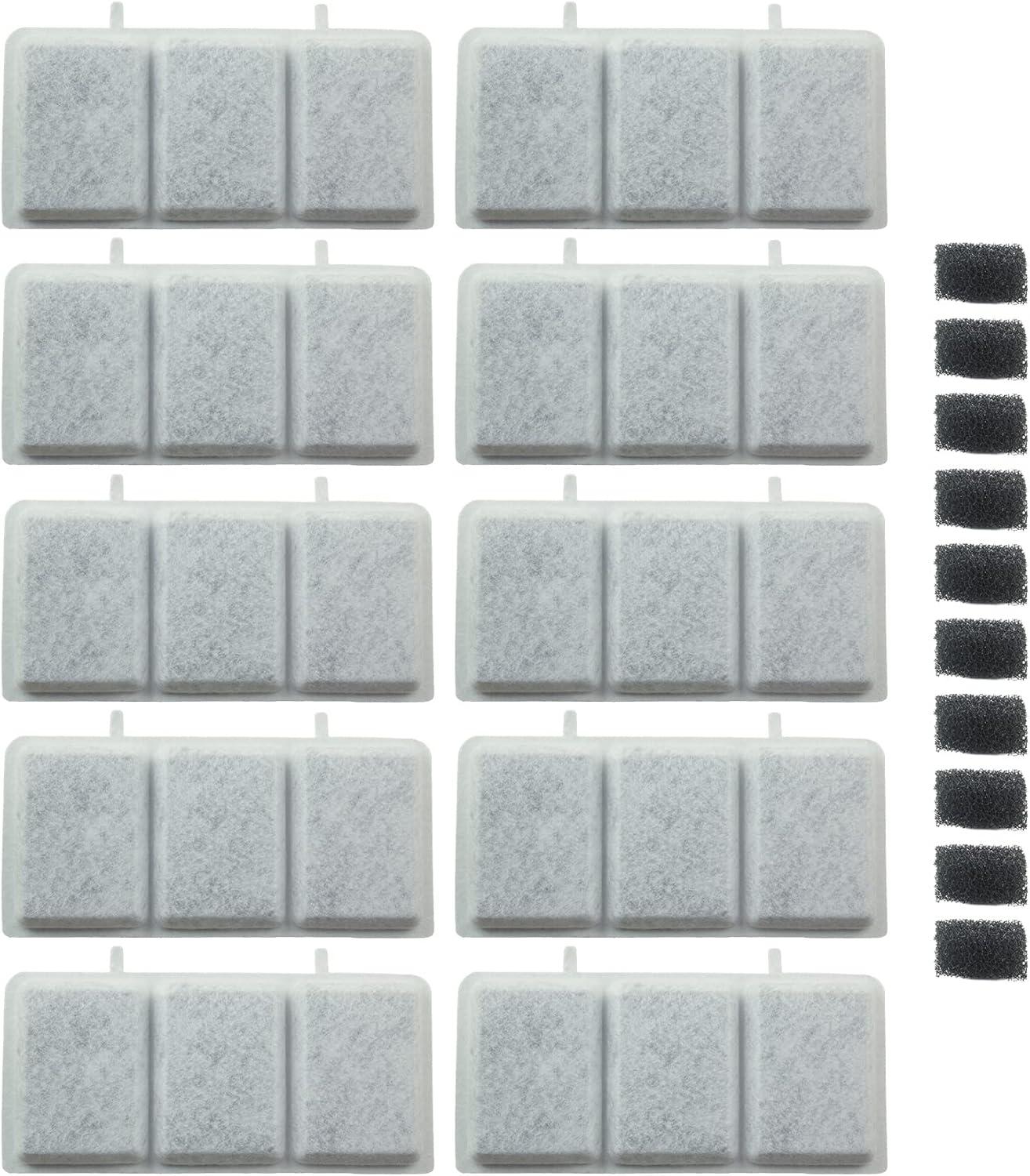 Pet Fountain Replacement Filters and Pre-Filter Sponges Pack