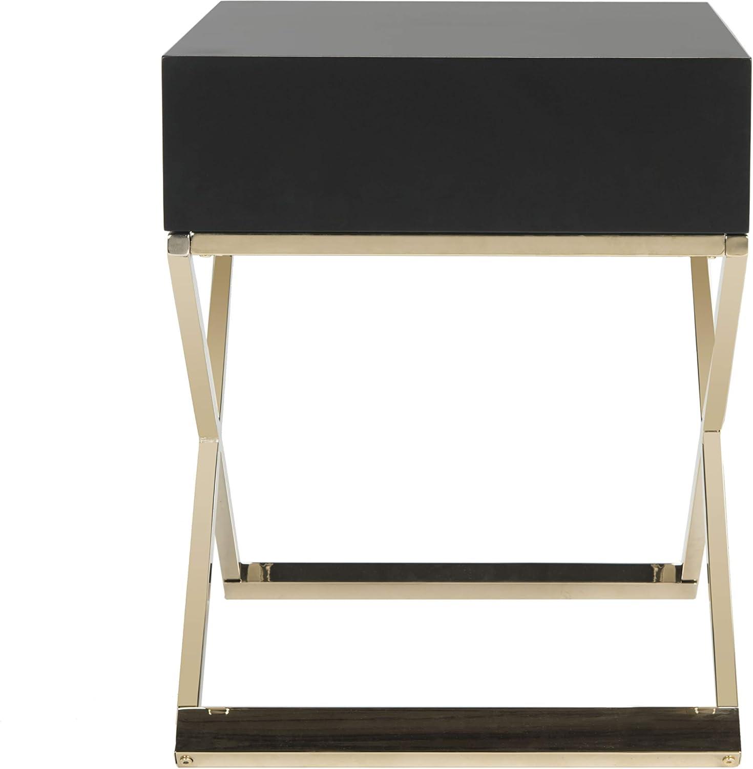 Zarina Modern Cross Leg End Table - White - Safavieh.