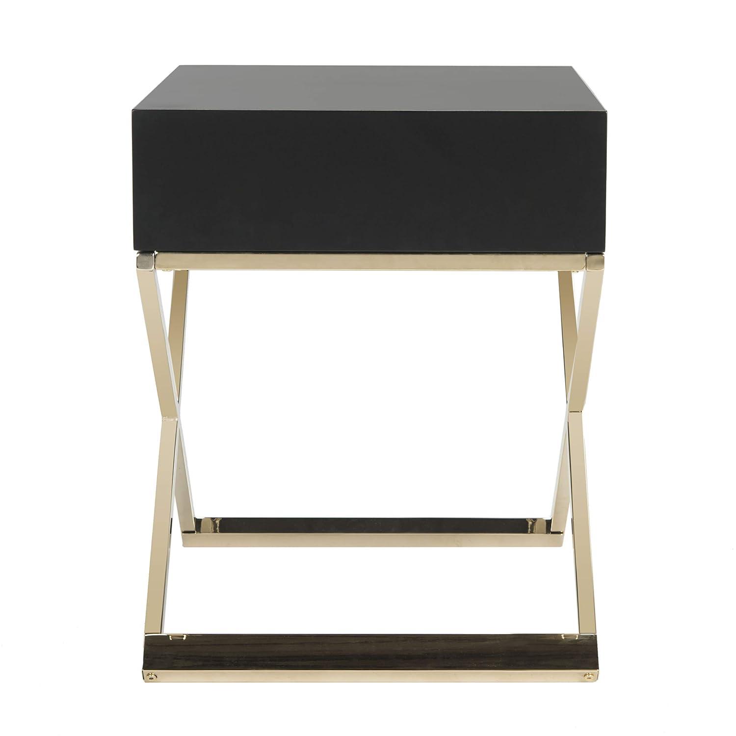Zarina Modern Cross Leg End Table - White - Safavieh.