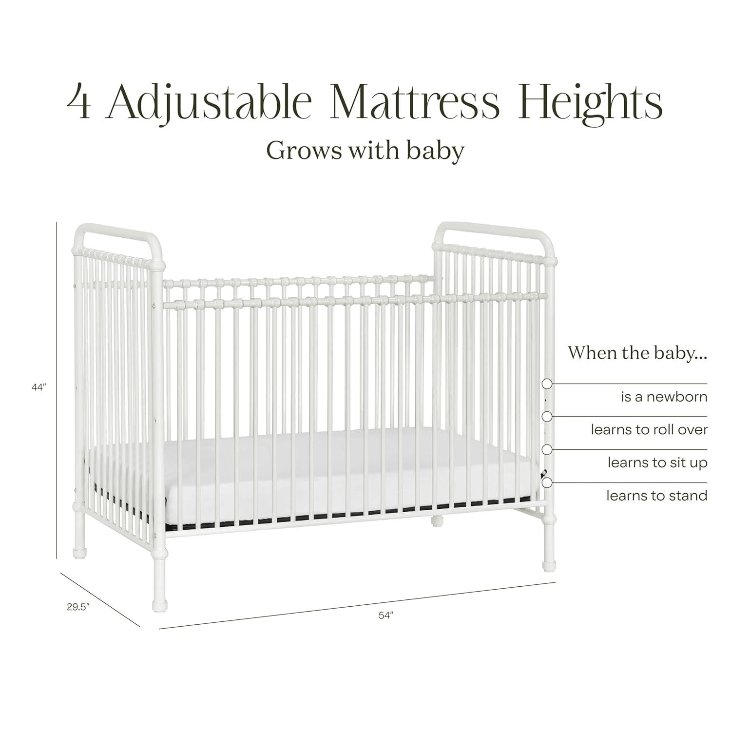 Abigail Greenguard Gold Certified 3 -in-1 Convertible Crib