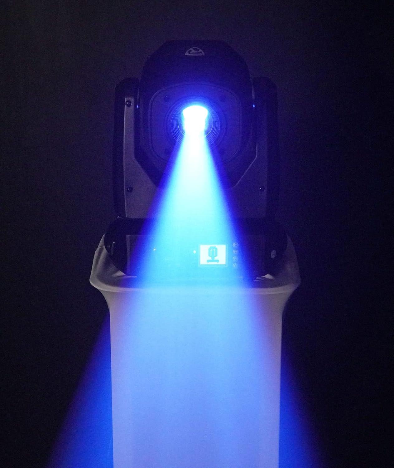 Rockville ROCK SPOT 260W DJ Moving Head Spot Light w/ Wireless DMX+Rolling Bag