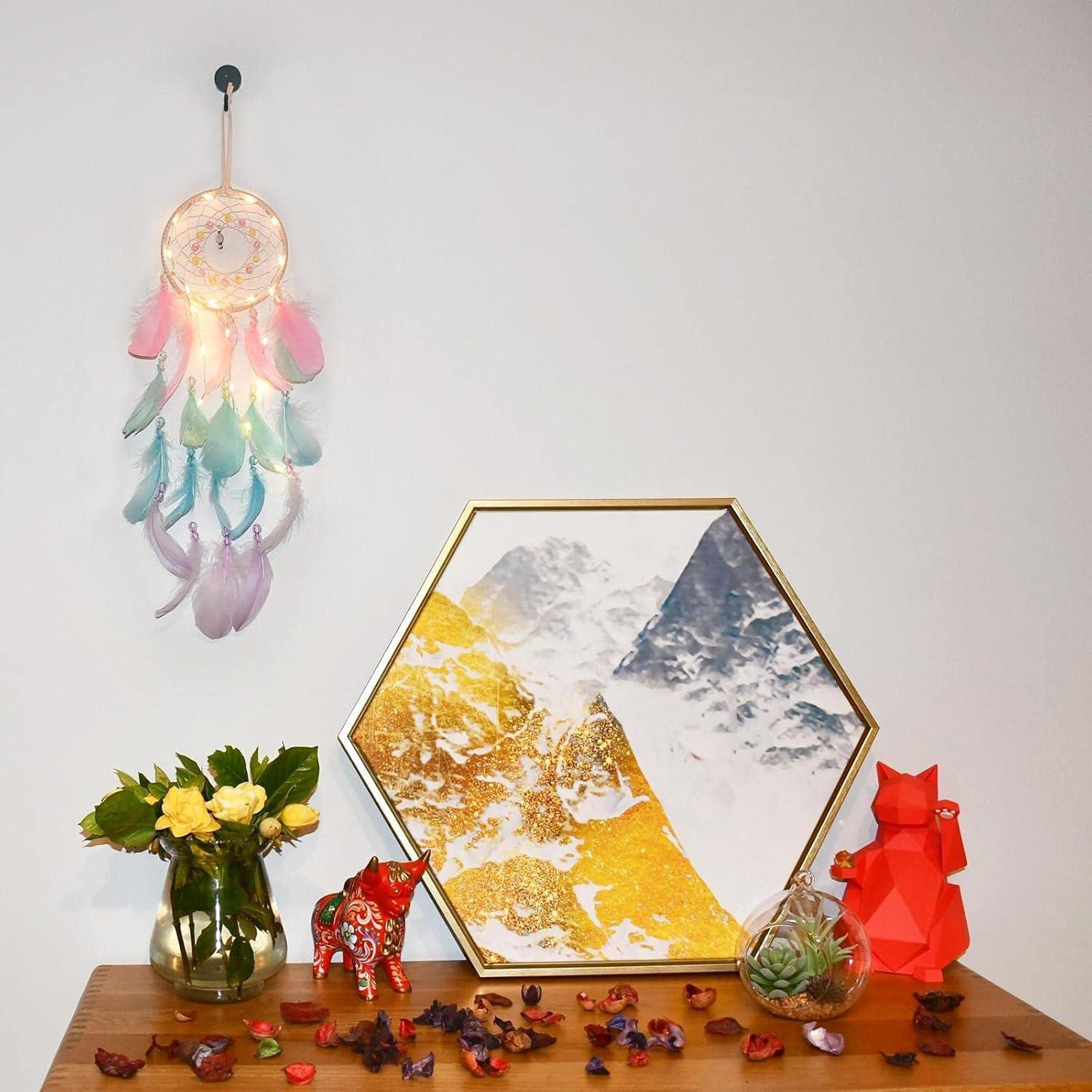 Kungugu Traditional Multicolor Metal LED Dream Catcher
