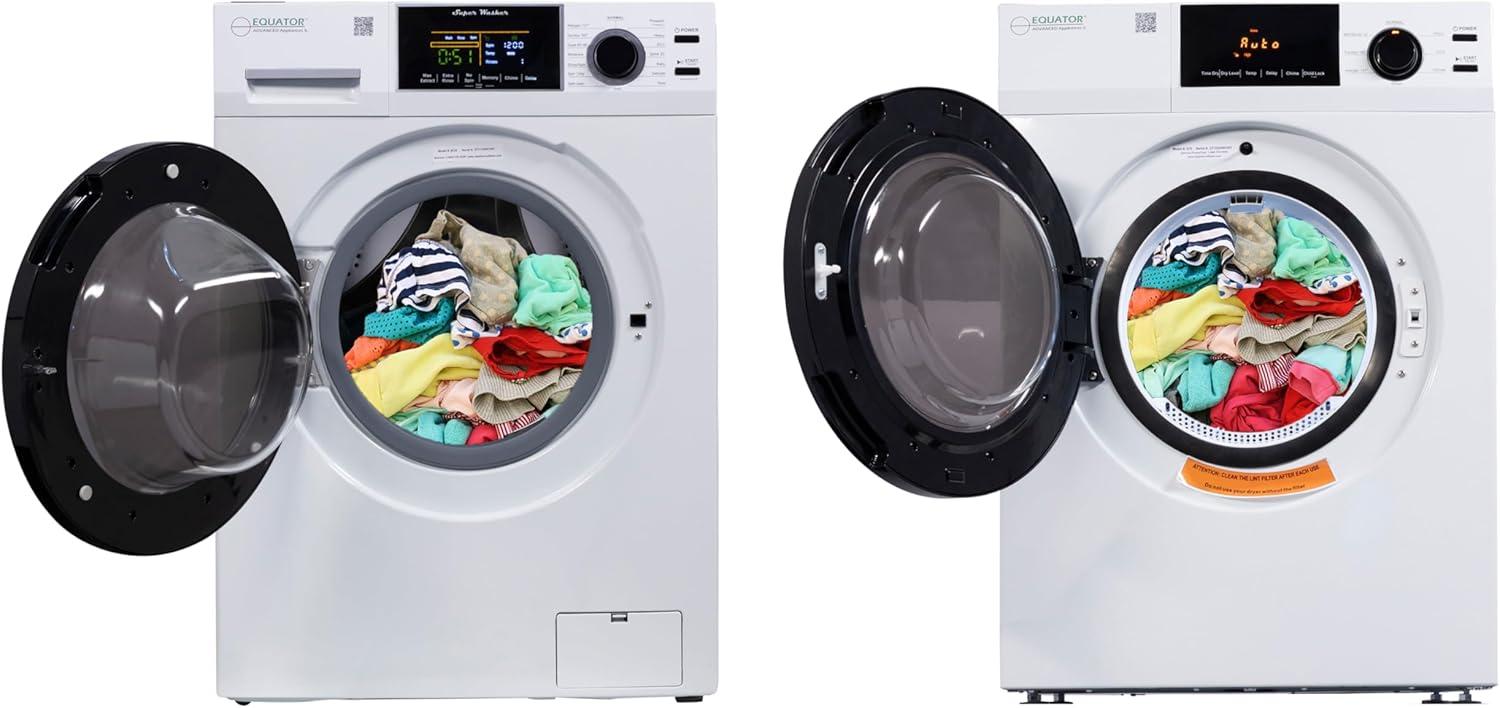 Equator DELUXE LAUNDRY SET Digital Washer 1.9cf 110V Vented Dryer 4cf 110V (Side by Side)