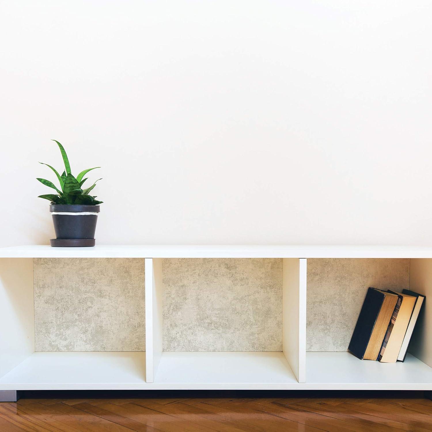 Tempaper & Co. Distressed Gold Removable Peel and Stick Wallpaper, Pearl Leaf, 28 sq ft