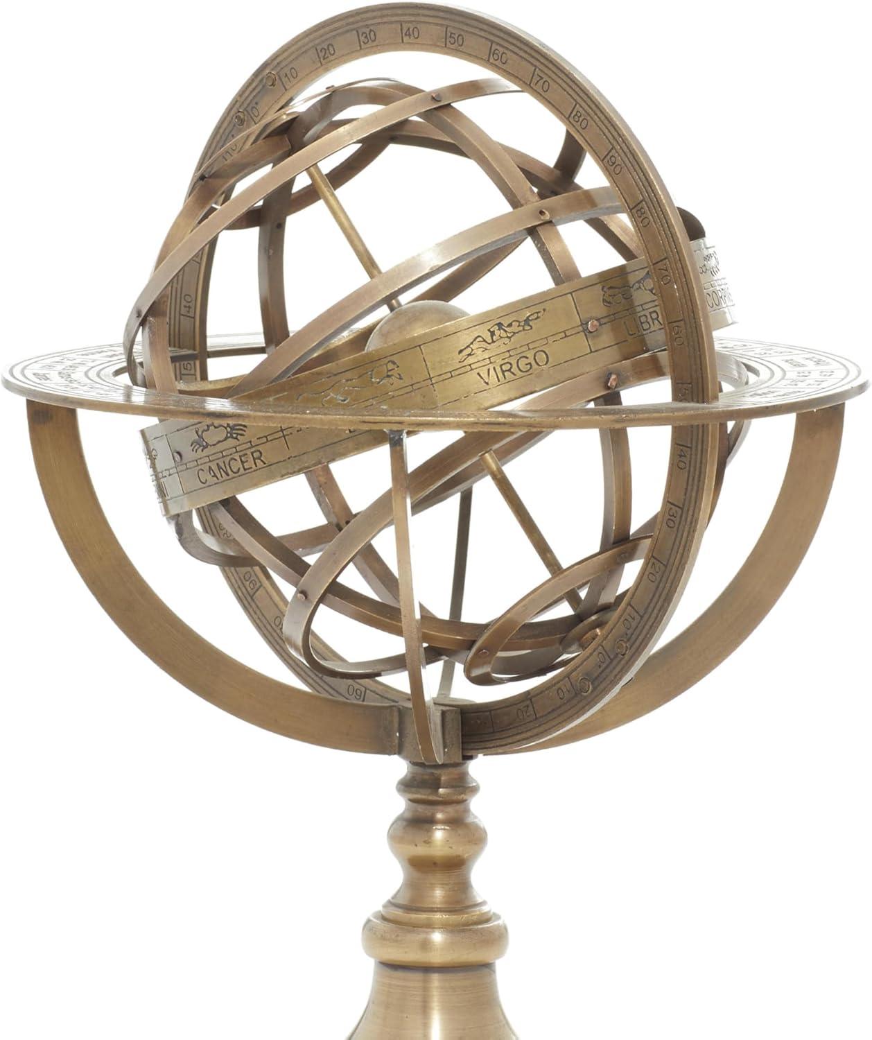 Thor Brass Globe Armillary Unique Table Decor