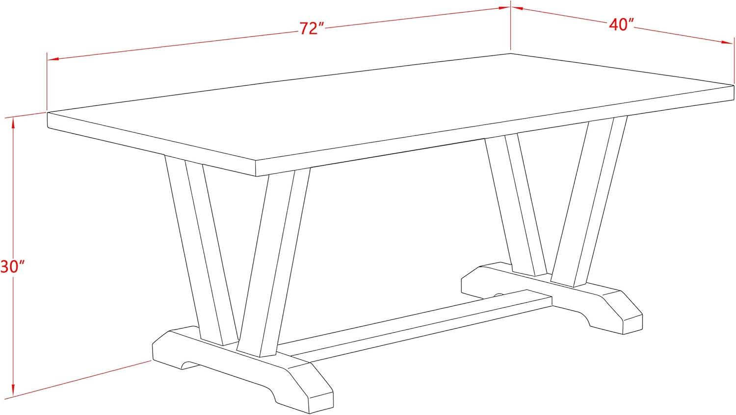 - Person Trestle Dining Set