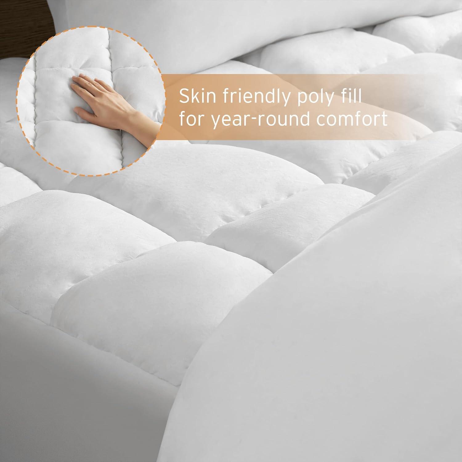 Dream Puff Overfilled Down Alternative Mattress Pad