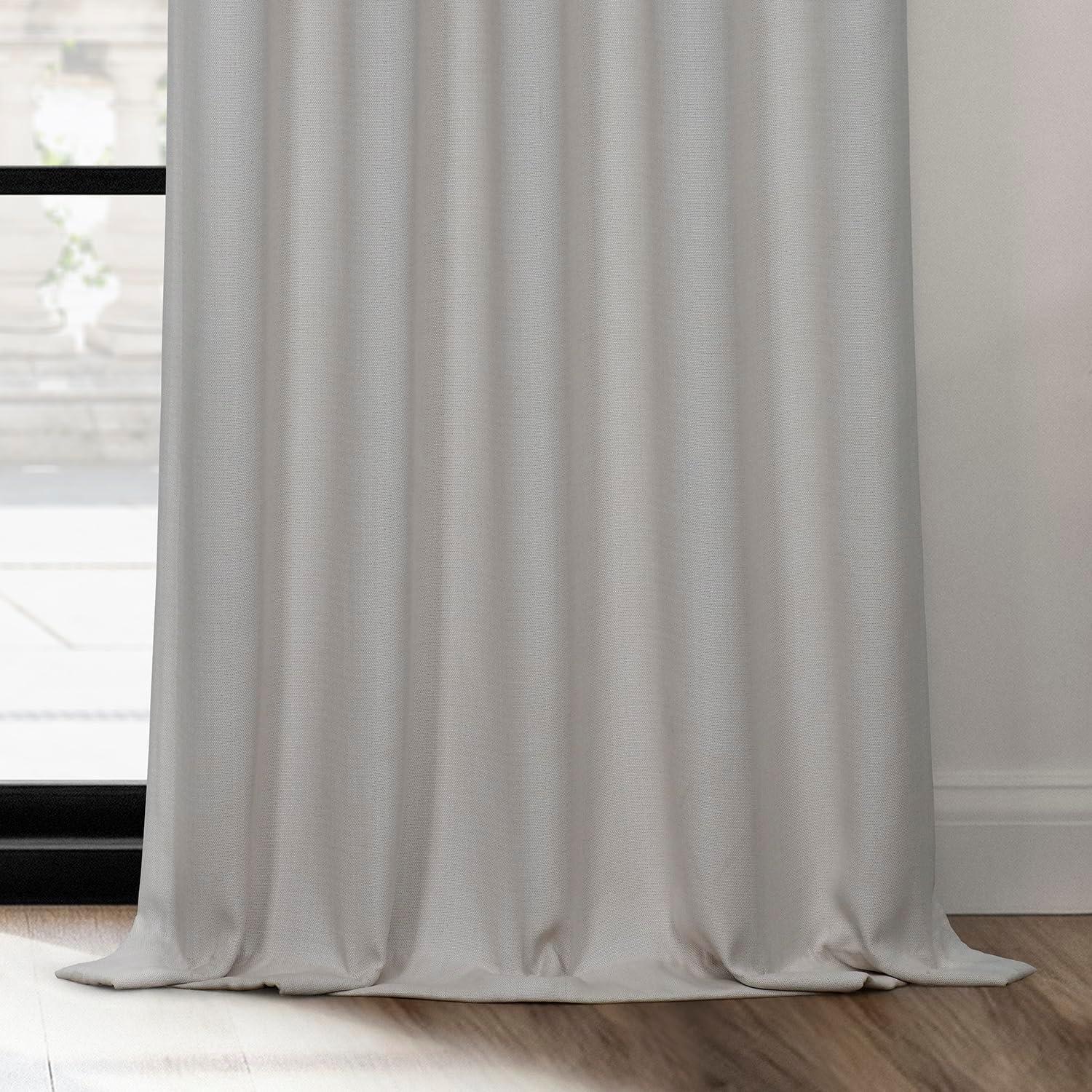 Birch Faux Linen Grommet Room Darkening Curtain (1 Panel), Birch, 50W X 120L