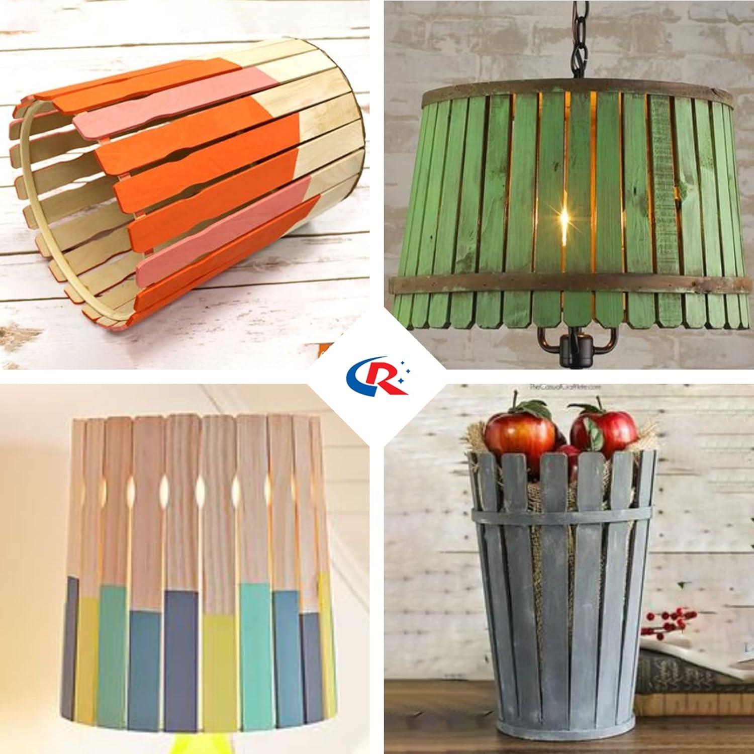 OULII Paint Mixing Stick Birch Wood For Construction 25Pcs 9.04X0.98X0.04in