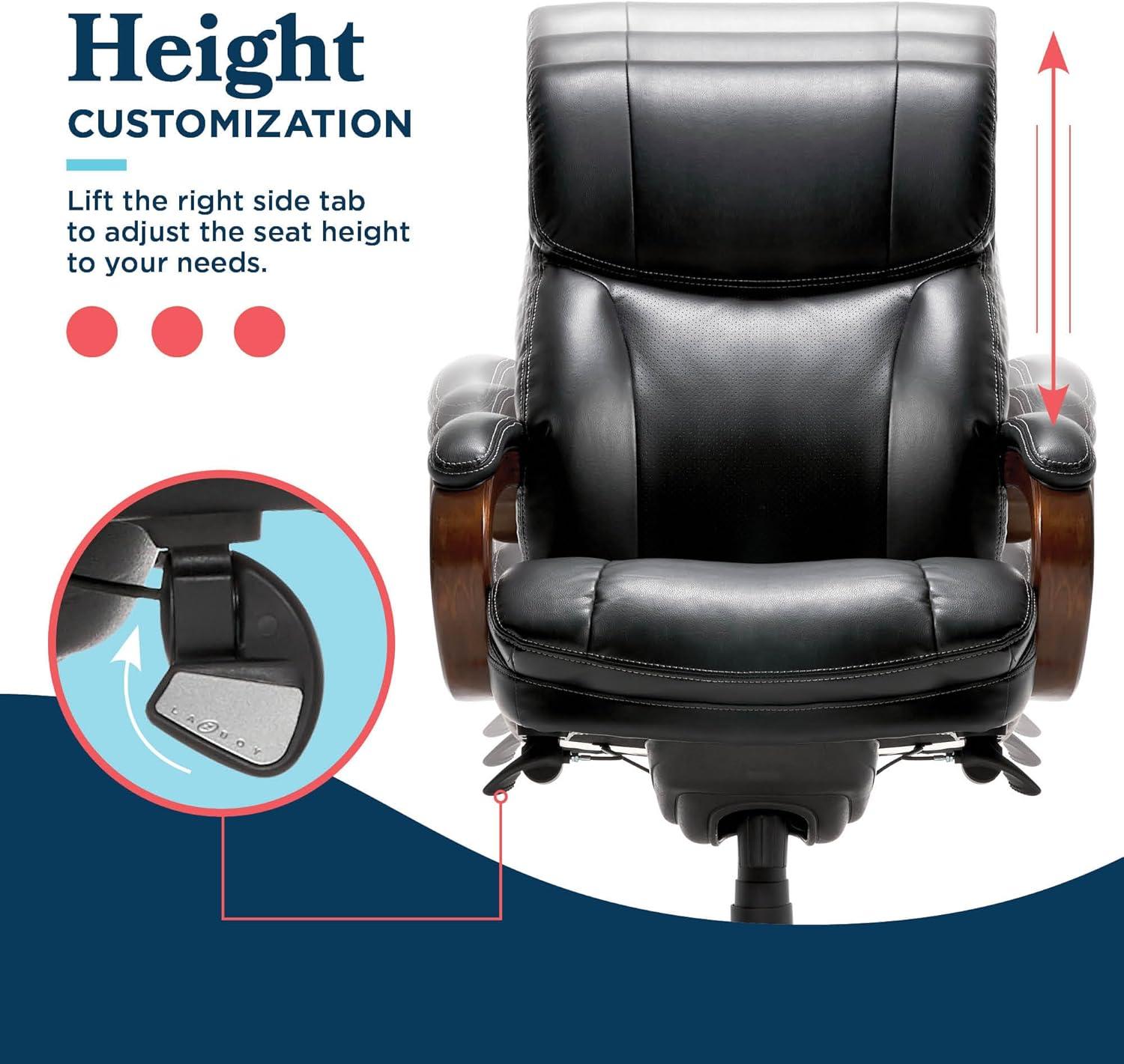 La-Z-Boy Trafford Big and Tall Executive Ergonomic Office Chair with AIR Lumbar Technology