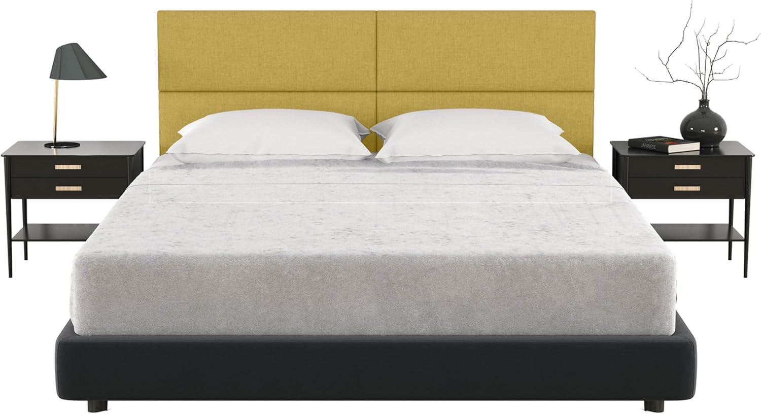 Panelist Modern Padded Headboard - Set of Wall Mounted Panels