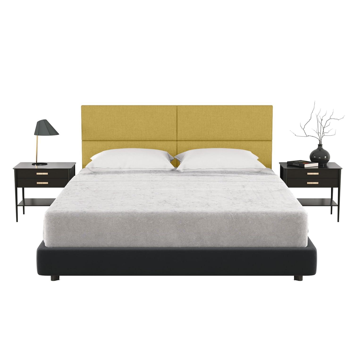 Panelist Modern Padded Headboard - Set of Wall Mounted Panels