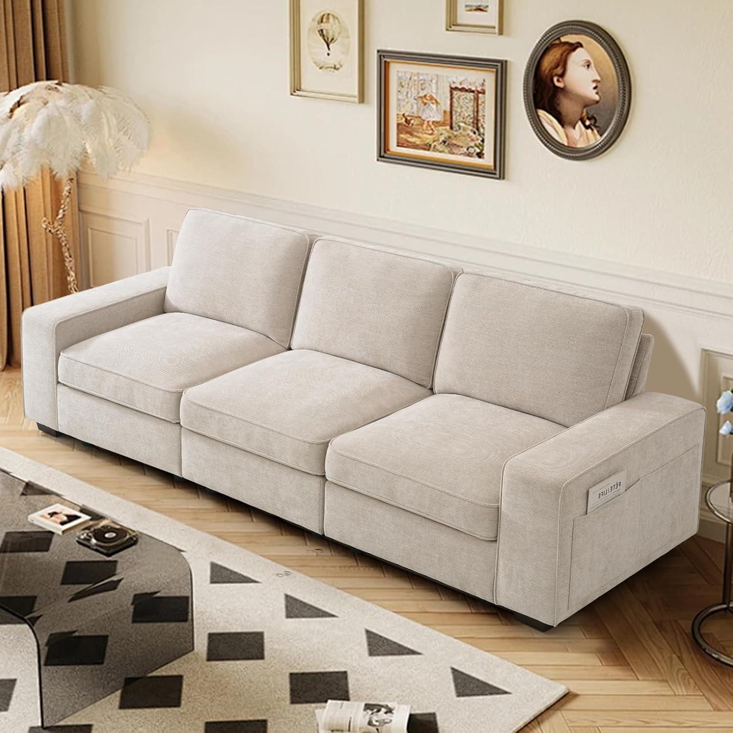 Latitude Run® Modern Modular Chenille Sectional Sofa With Storage Space And Detachable Cover