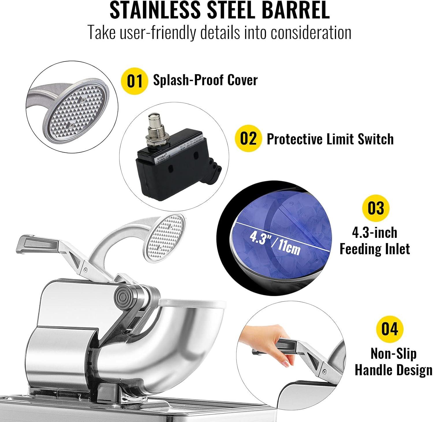 VEVOR VEVOR Shaved Ice Machine Countertop Snow Cone Maker