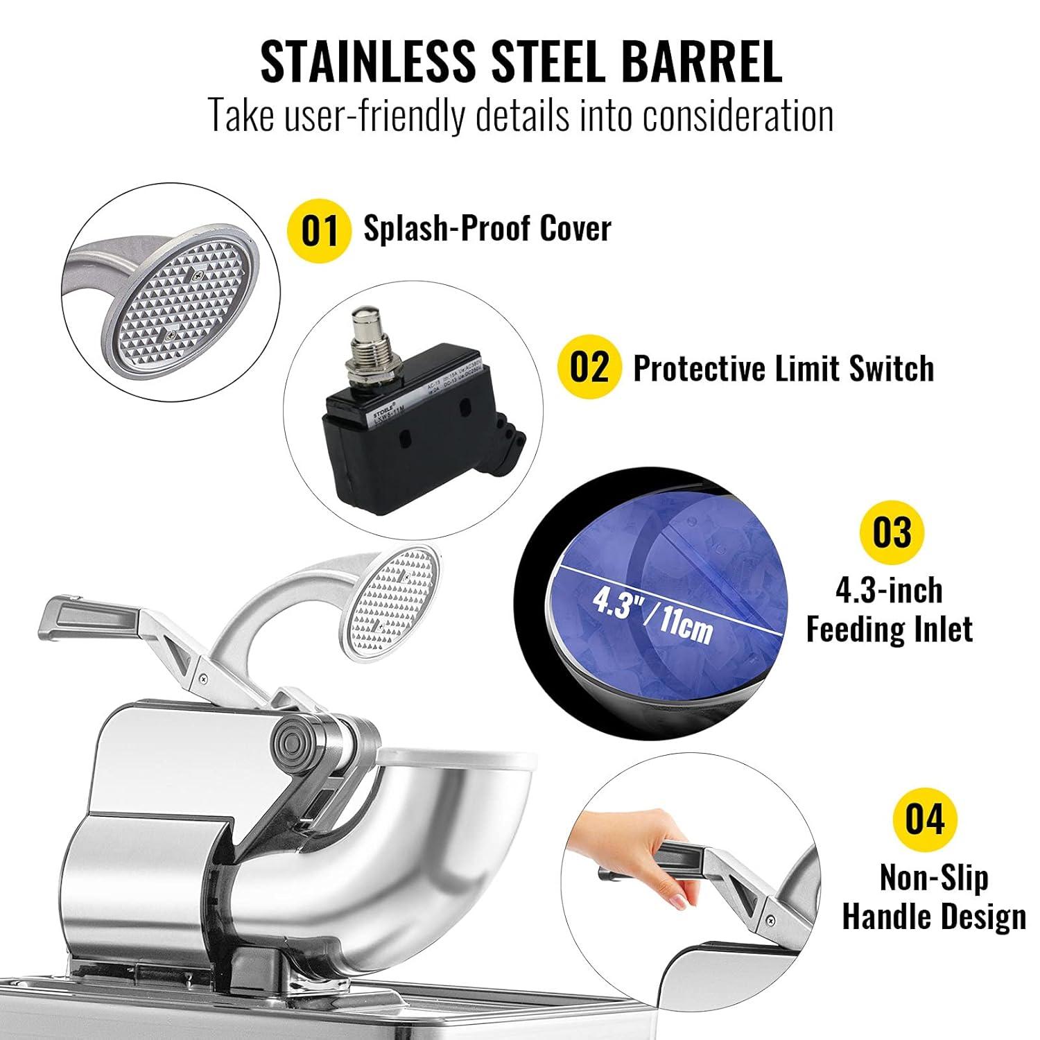 VEVOR VEVOR Shaved Ice Machine Countertop Snow Cone Maker