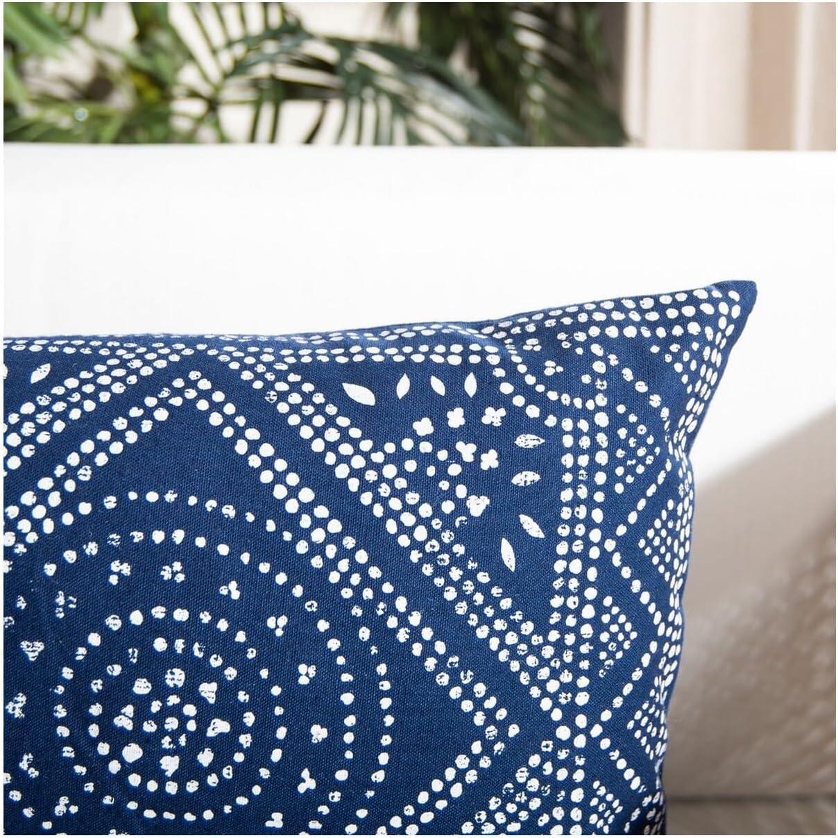 Valenti Pillow - Blue/White - 12"X36" - Safavieh