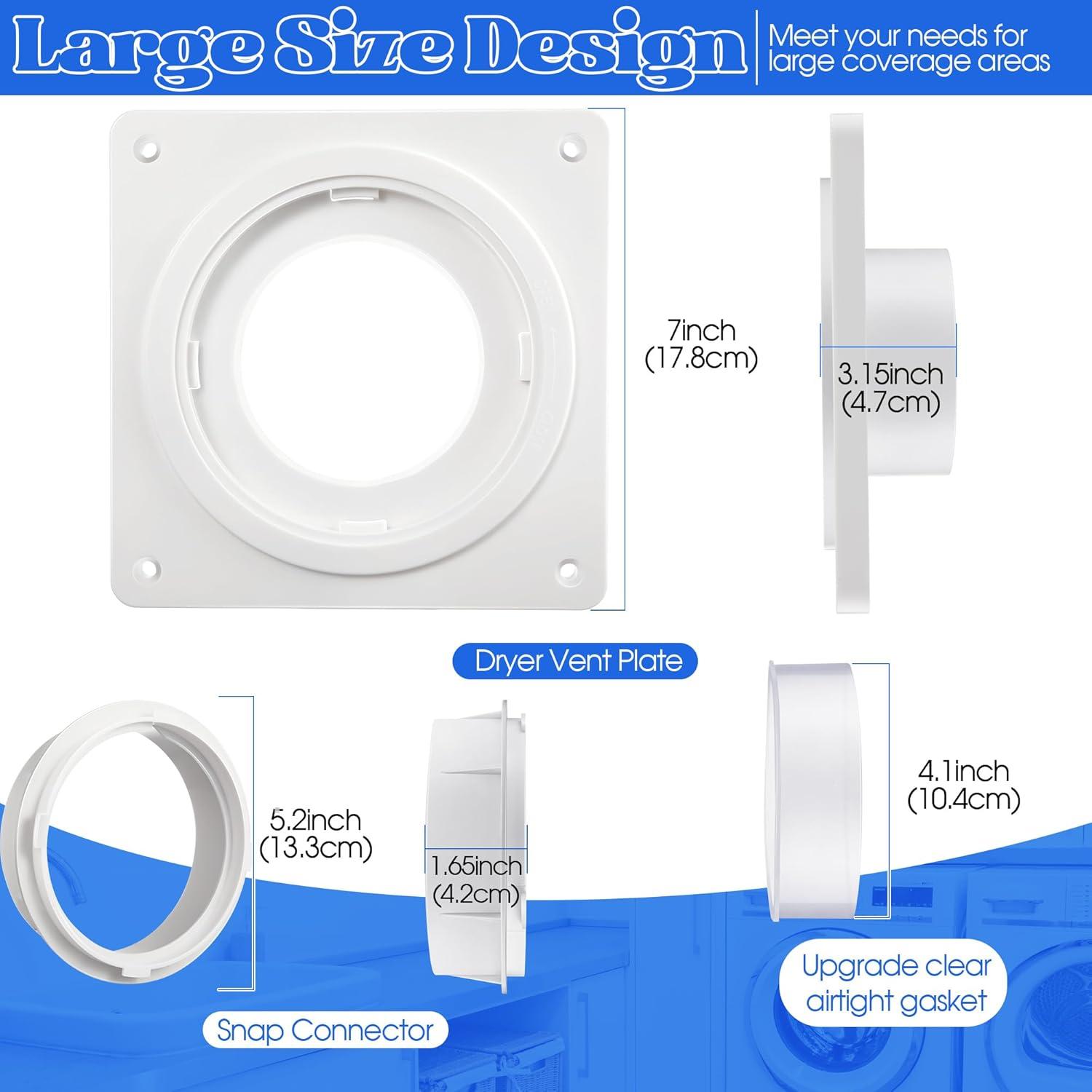 Dryer Machine Ventilation Kit Dryer Ventilation Wall Panel Connector Kit